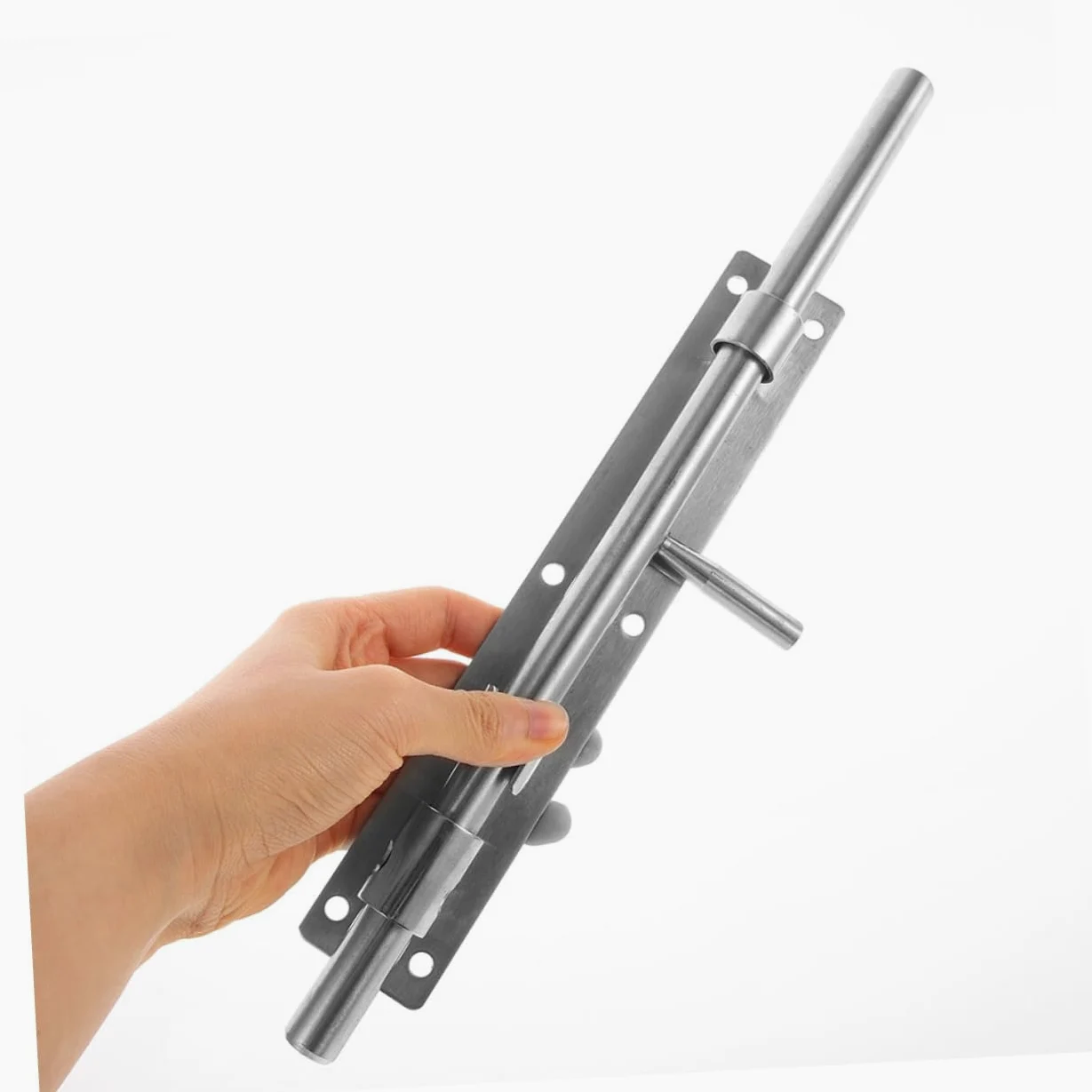 SHINEOFI 2 Pezzi Serratura Scorrimento Acciaio Inossidabile Chiavistello Sicurezza per Porte Resistente e Facile da Usare per Finestrini e Recinzioni