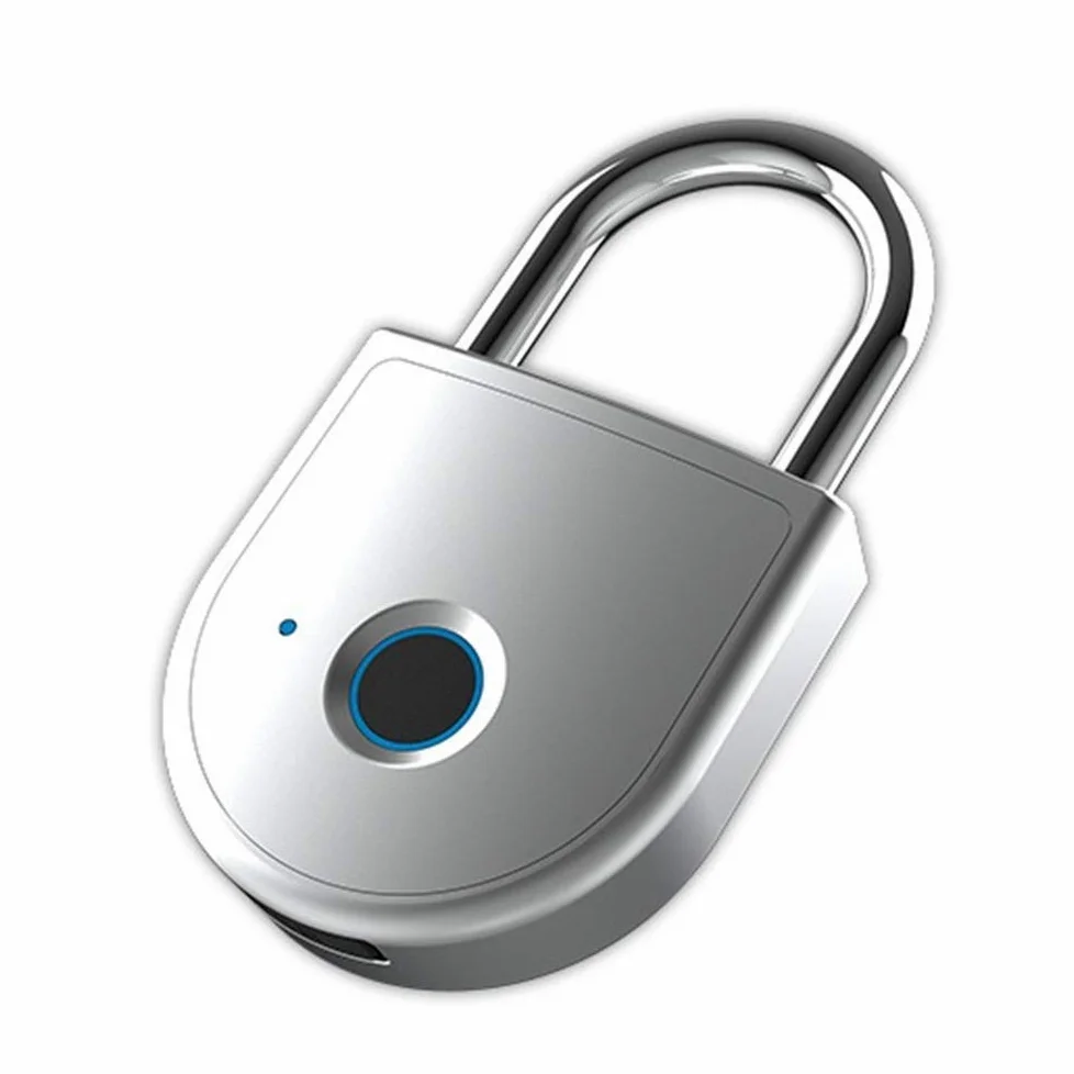 Lucchetto per impronte digitali Smart Touch Lock Metallo impermeabile Antifurto Int Keyless per armadietto palestra, serratura armadietto scuola, zaino, valigia, bagaglio da viaggio