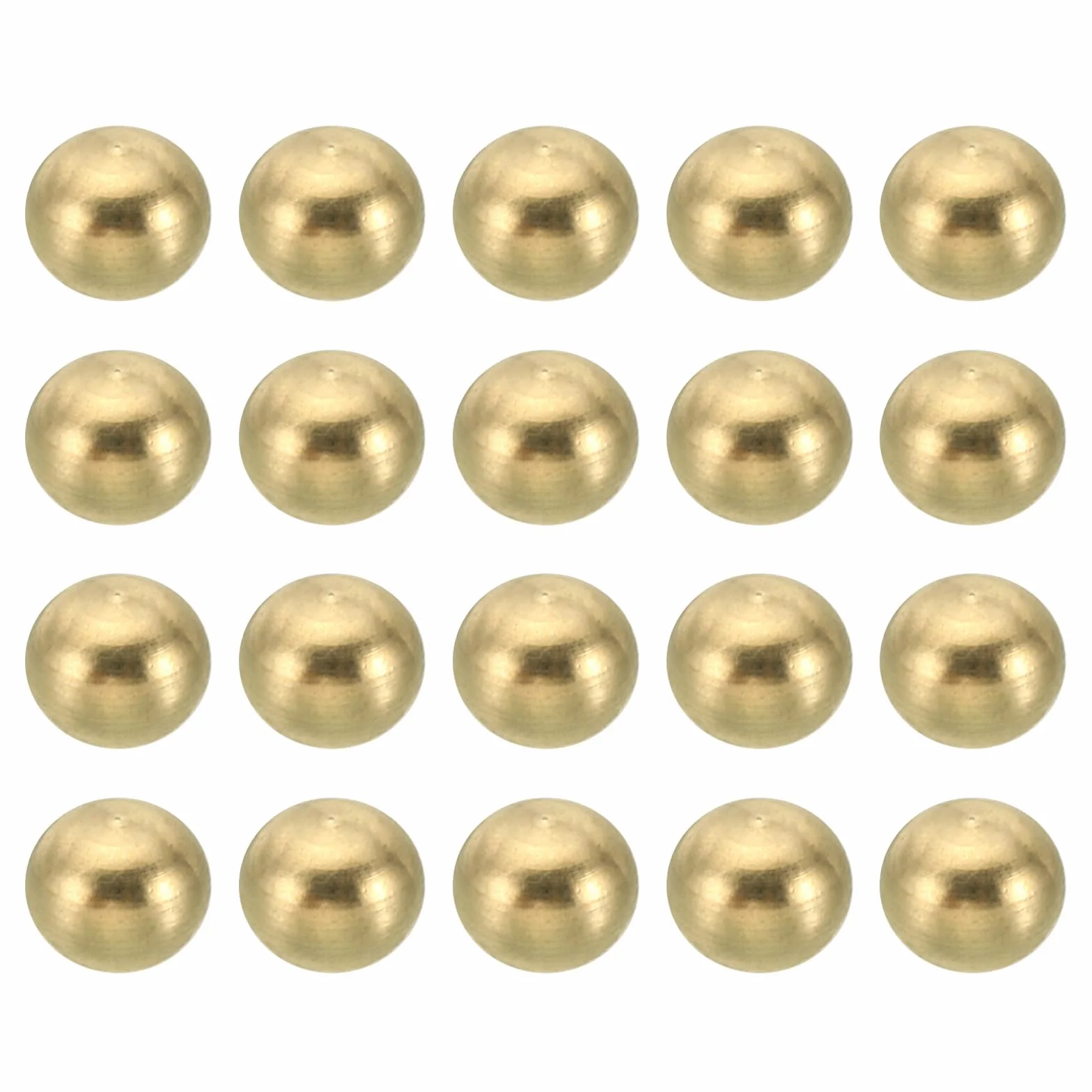 Patikil M3x0.5 Filettatura Tappo Dadi Manopola 20 Pacco Ottone Sfera 6mm