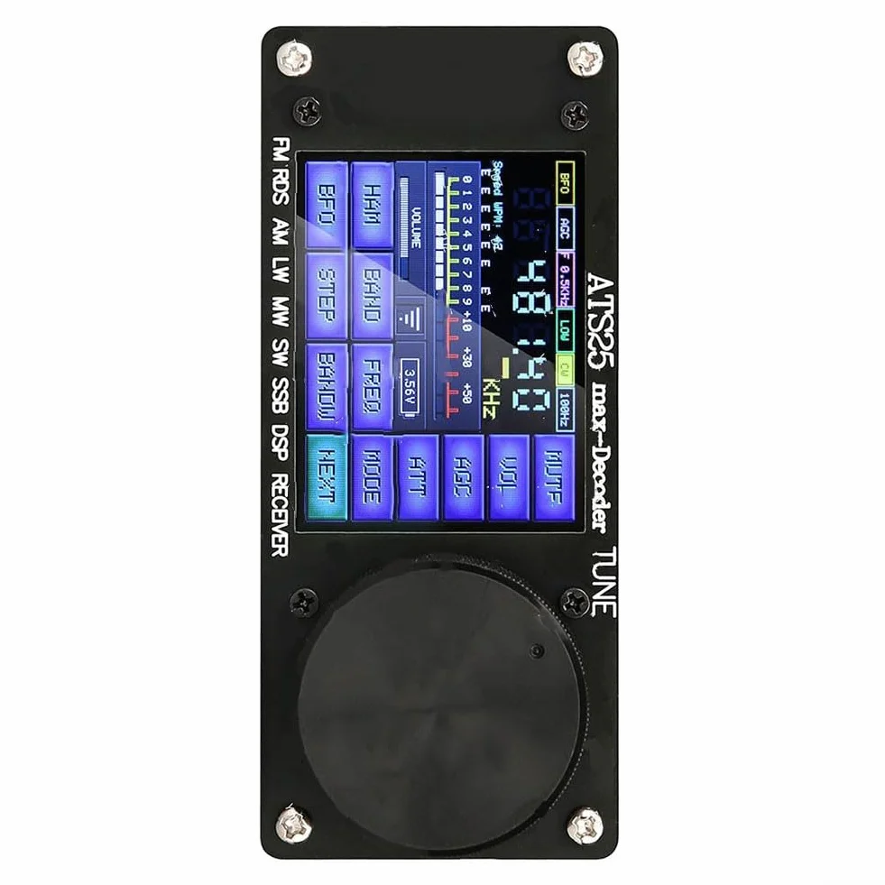 ATS-25max-Decoder Si4732A10 Full-Ba N D Supporto ricevitore CW FT8 FT4 SW per MW con cavo dati di ricarica TYPE-C