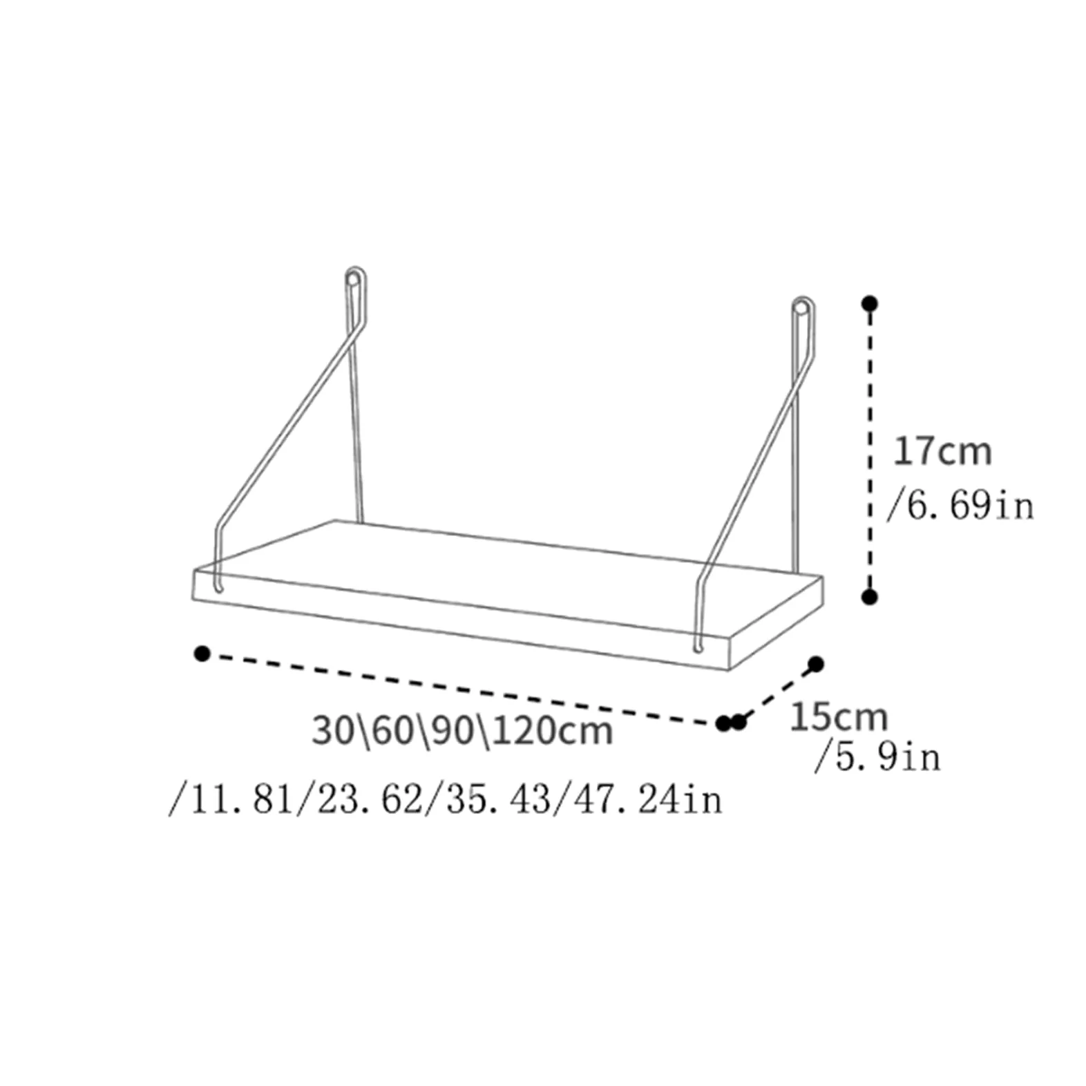 Ripiano per doccia Scaffali a parete da 5 pezzi decorativi for pareti divisorie Organizer(Bianco)