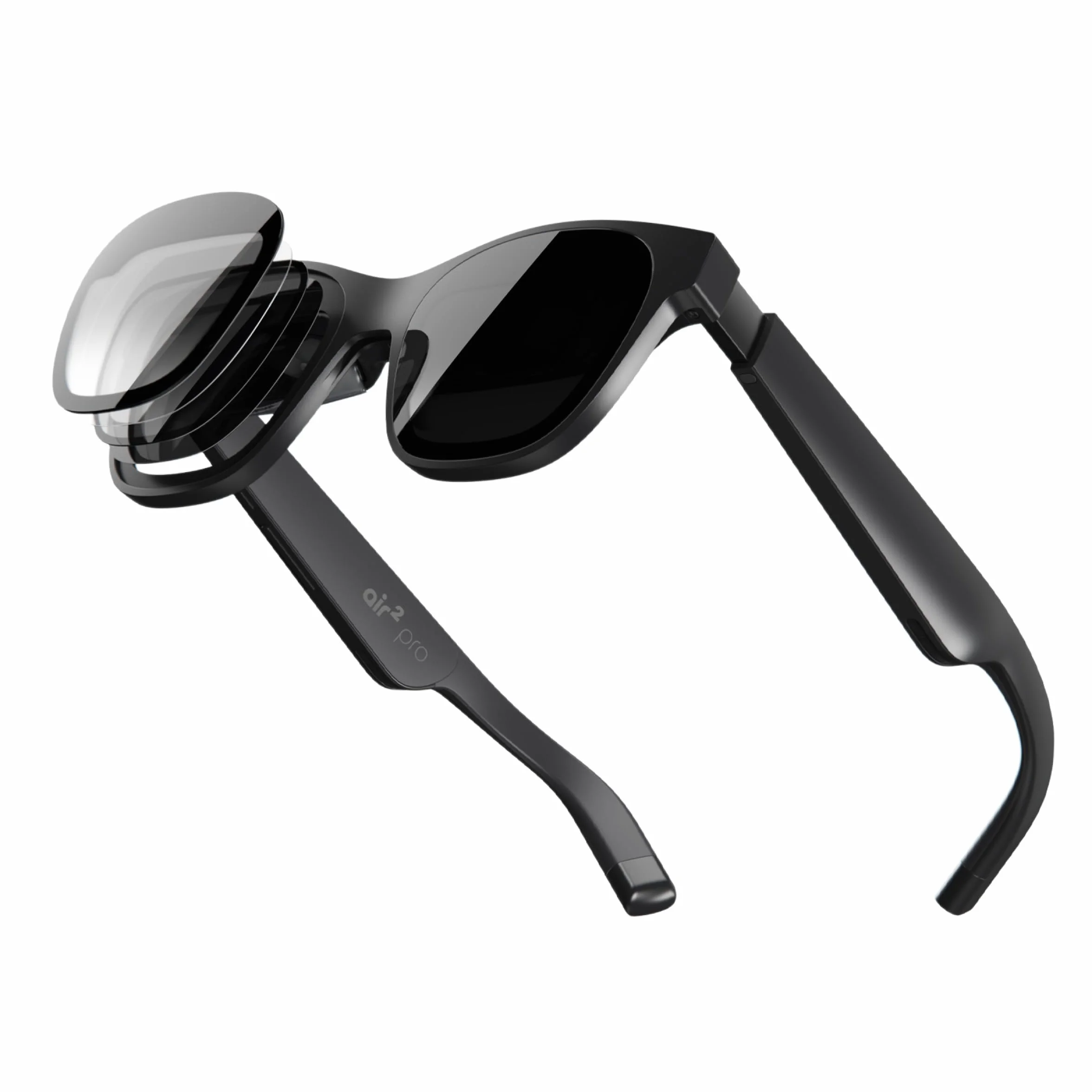 XREAL Air 2 PRO AR Occhiali, Il Display Indossabile Definitivo con Controllo dell'Immersione a 3 Livelli, 75g 120Hz 1080P, Ideali per Gaming, Streaming e Lavoro