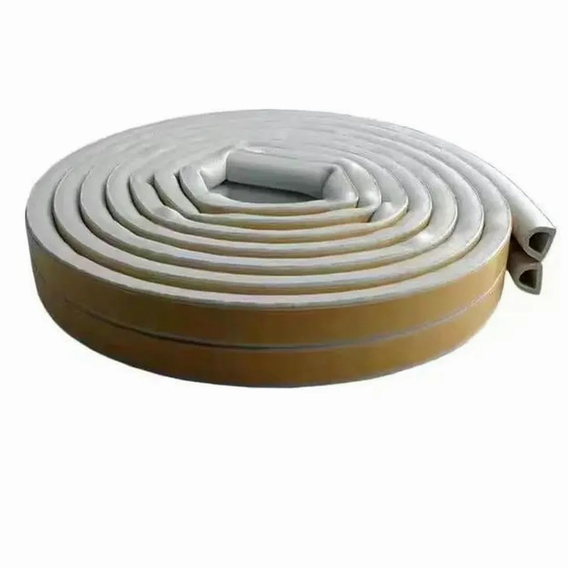 Tipo I/D/E Striscia Sigillante in Schiuma per Porte e Finestre Striscia Adesiva Autoadesiva per Isolamento Acustico Striscia Antifurto per Telaio della Porta Antivento-Grigio 14-12-12M