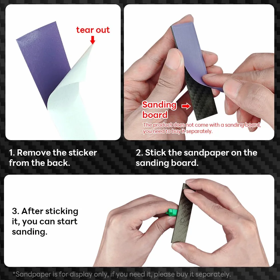 Stedi Fiber Sanding Sticks 4 pezzi, Hobby Model Tools for Gundam, Scale Military Model, 3D Resin Parts, Wood