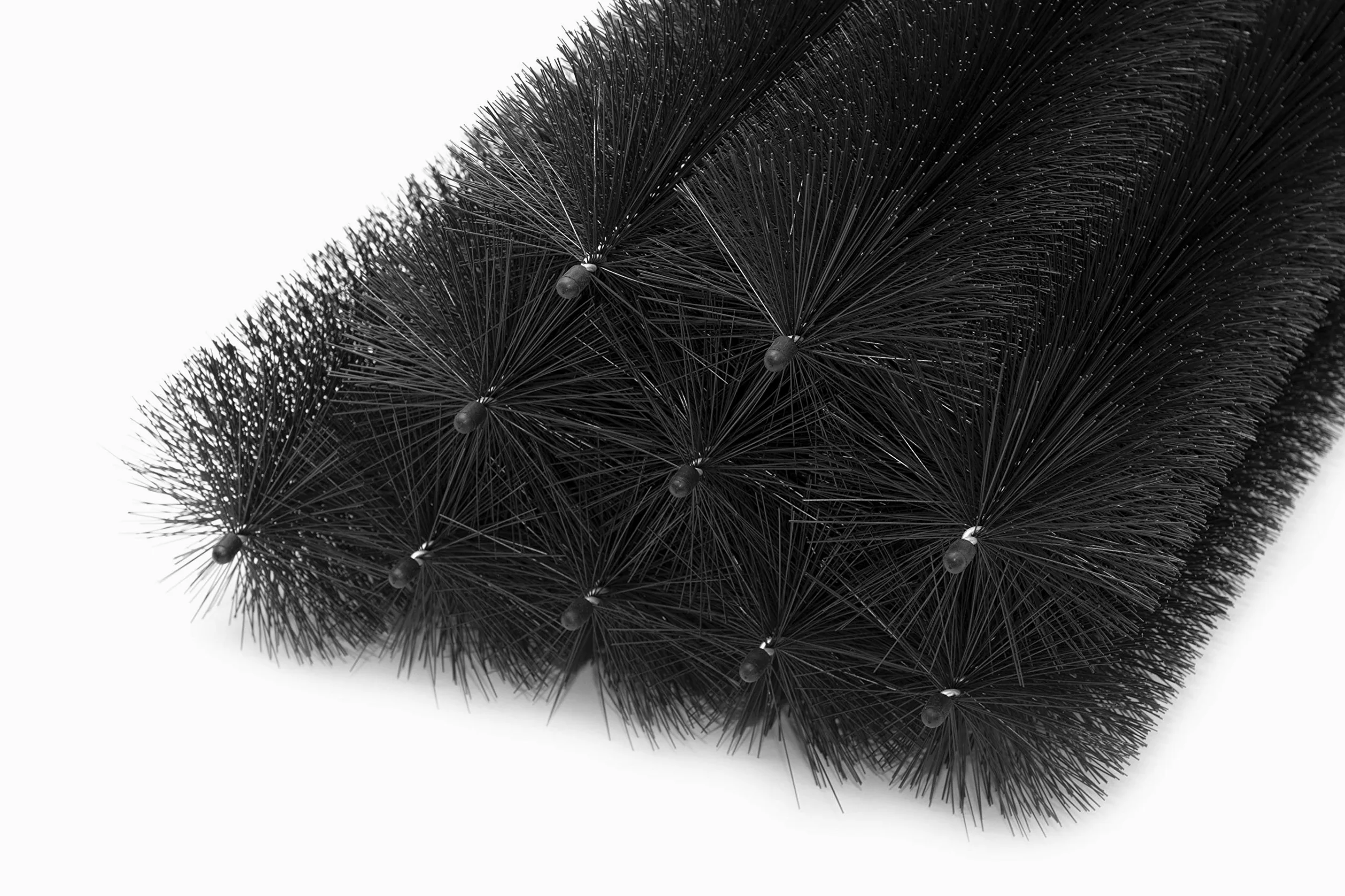 Spazzole per Grondaia e Pannelli Solari Ø15 cm, 12m (12x100 cm) | Protezione da Foglie e Martore | Resistente ai Raggi UV | Facili da Installare