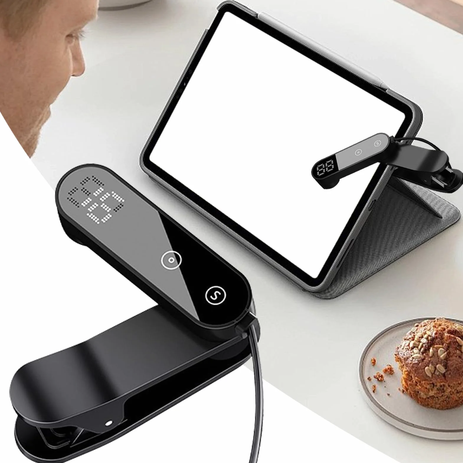 Generico Clicker Automatico | Toccatore per Smartphone Silenzioso con velocità Regolabile | Dispositivo Auto Touch Clicker Istantaneo - per Giochi Piace Ricompense Social Media