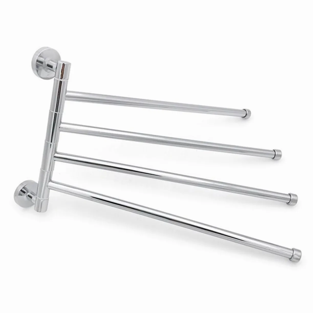 Portasciugamani Girevole in Acciaio Inox Argento per Bagno | 1 Pezzo, Accessori Bagno Coordinati, Finitura Antiruggine, Soluzione Salvaspazio per Cucina