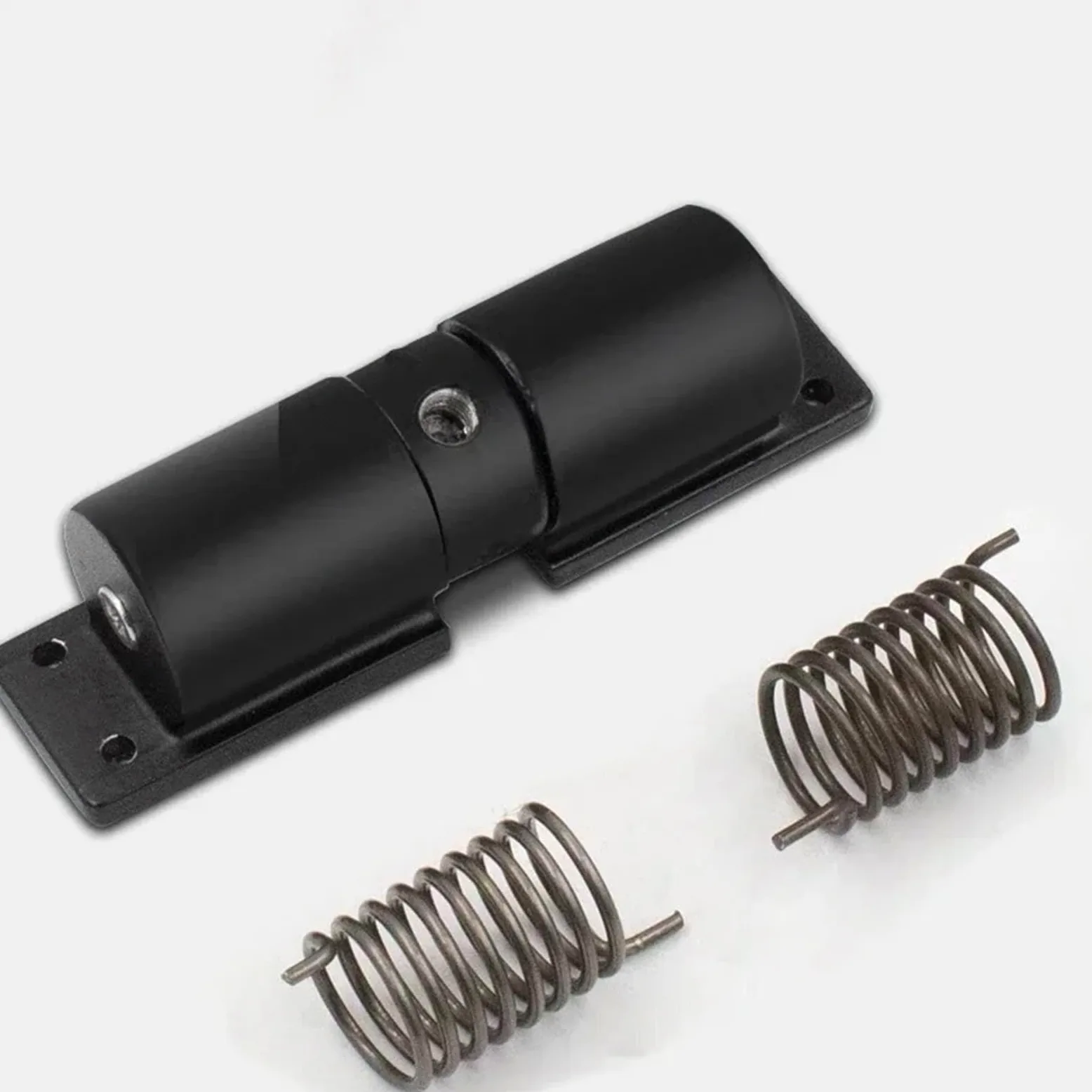 Chiudiporta automatico regolabile da 2 pezzi a molla di sicurezza resistente montato in superficie for chiudiporta nero esterno interno Per Porte(White)