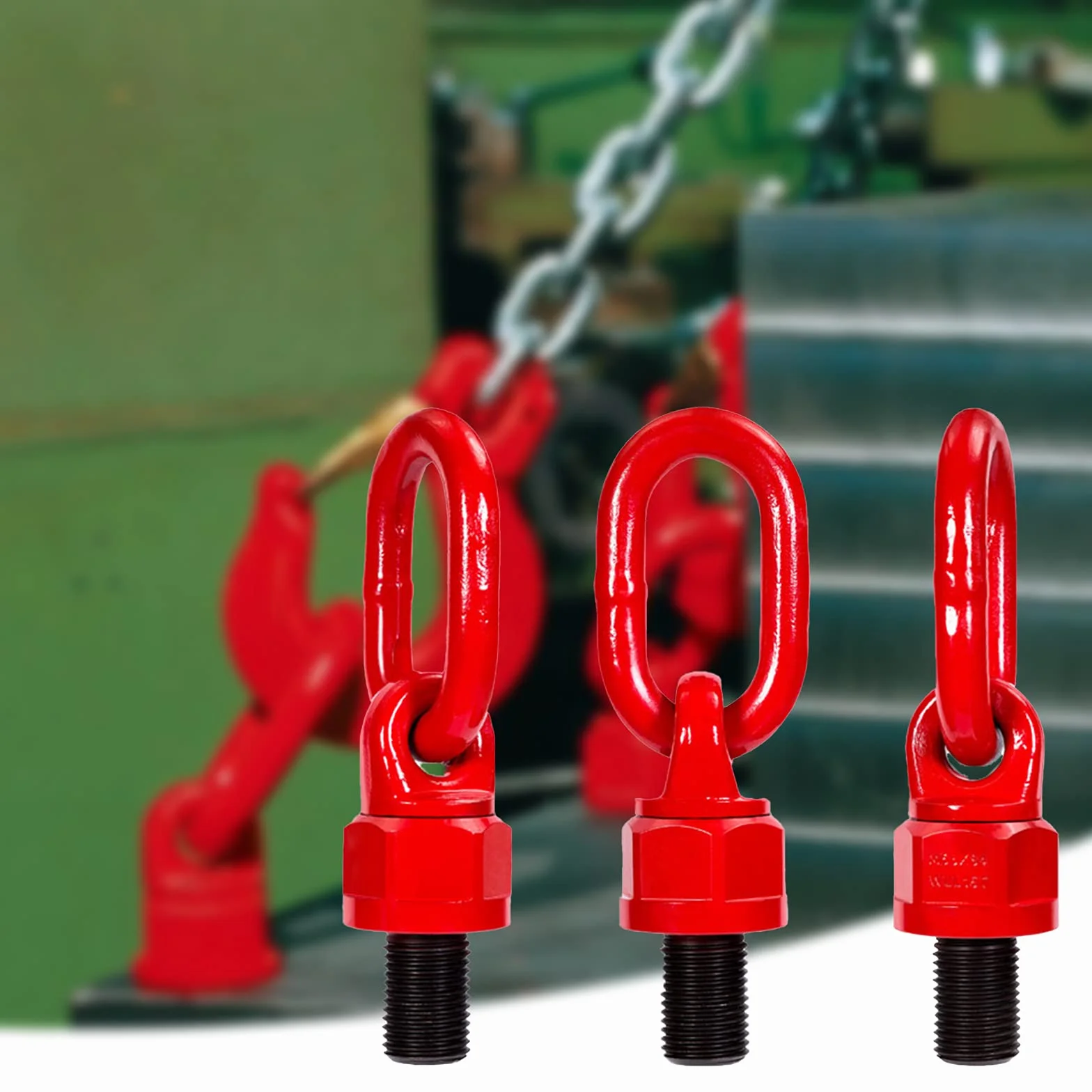 Vite ad occhiello rotante a 360 gradi M16*20, golfare per carichi pesanti M16, golfare meccanico con filettatura esterna, utilizzato in progetti portuali, energetici, in acciaio, di costruzione navale