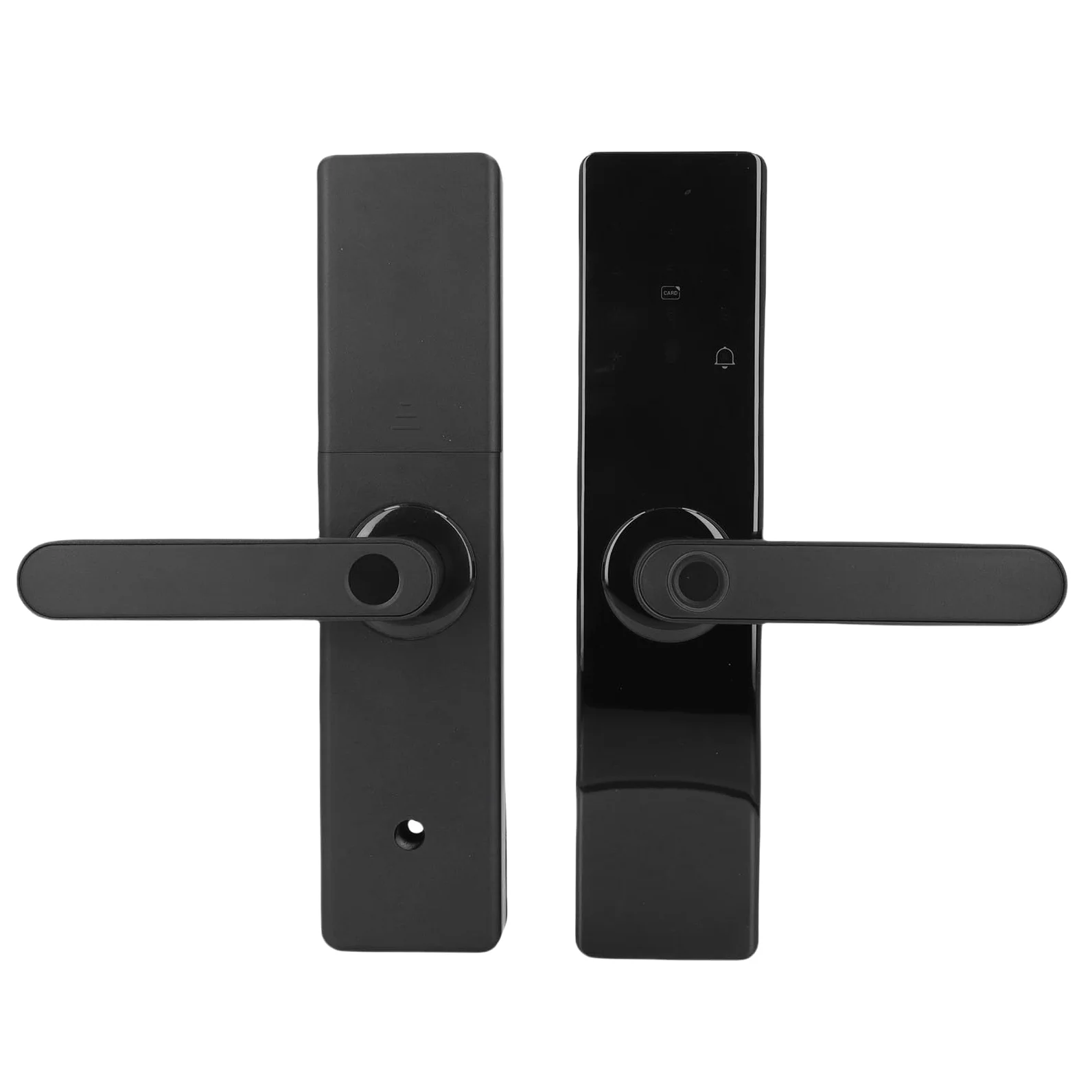 Serratura Digitale Intelligente per Porta, Tastiera Touchscreen Biometrica, Codice di Accesso, Senza Chiave, per Porta in Legno, Riconoscimento a 360 Gradi, Controllato App, Cilindro di