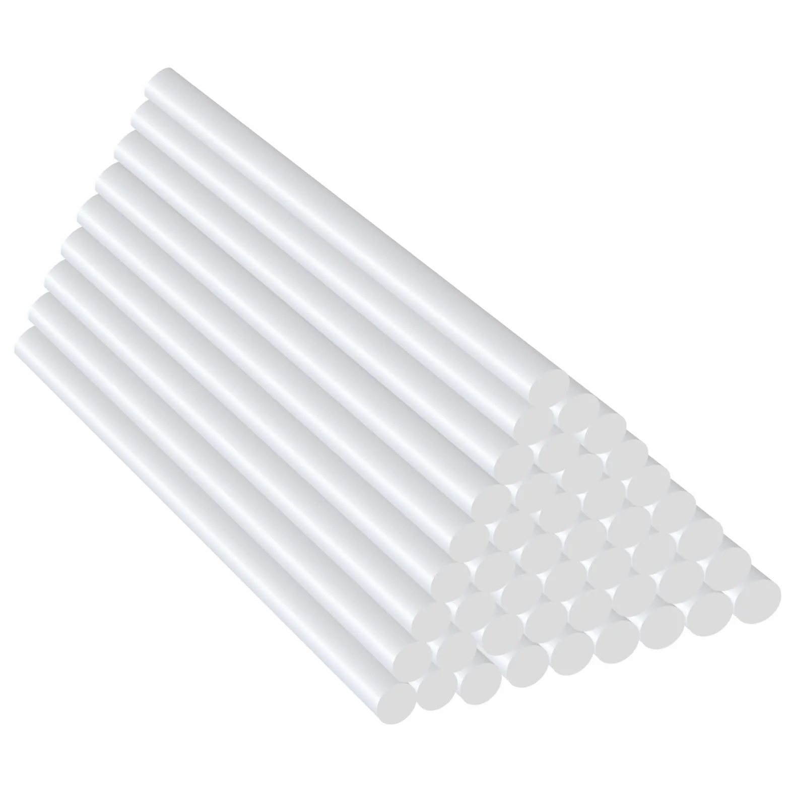Mini stick di colla a caldo trasparente Ø 7 mm x 100 mm, 200 pezzi per pistola colla fai da te