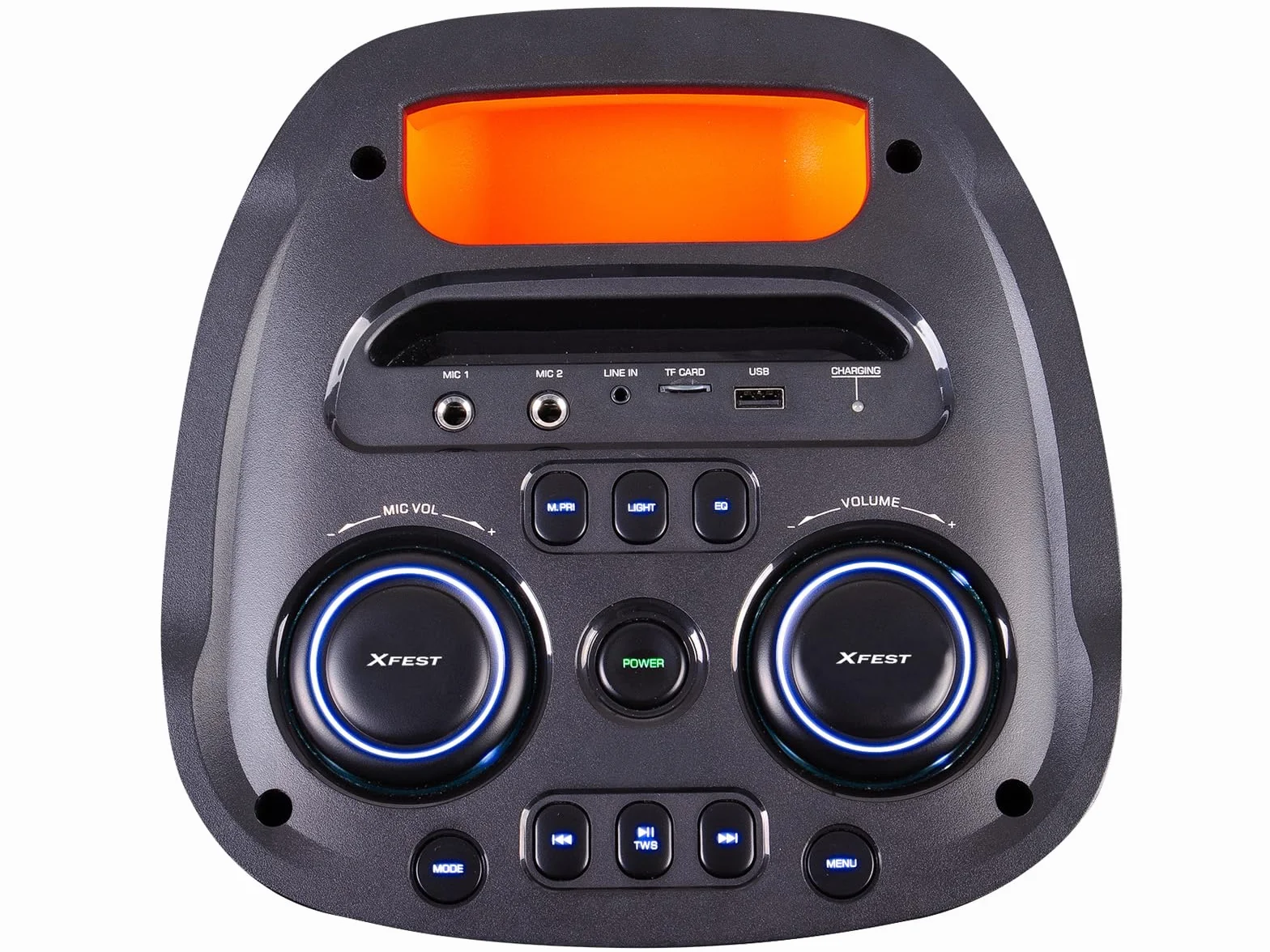 Trevi XF 780 KB Speaker Wireless Portatile 110W con Batteria, Altoparlante Karaoke con Microfono Incluso, Ingressi USB Micro SD LINE-IN, Funzione TWS, Cassa Audio per Feste ed Eventi