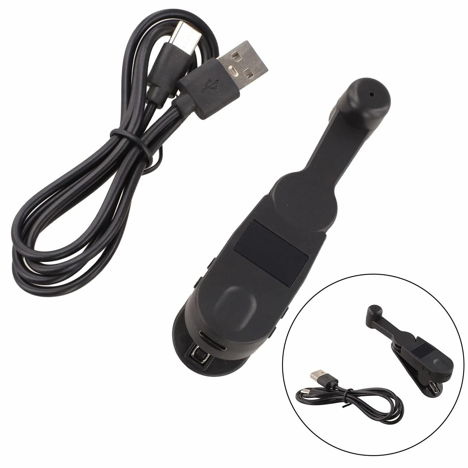 Clicker automatico ad alta velocità per cellulare e tablet, con impostazioni di cambio variabile da 1 a 198 e display digitale trasparente per operazioni di clic rapide (nero)