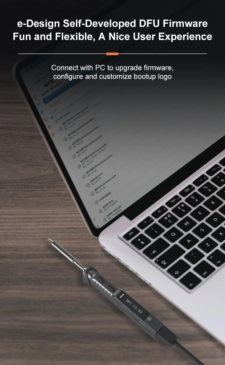 MINIWARE TS101 Saldatore a Stilo USB-C PD EU 65W 50-400℃