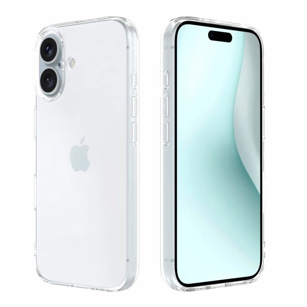Captor Cover iPhone 16, Custodia Trasparente in Silicone Morbido, Protezione Fotocamera, Anti-Ingiallimento, Flessibile e Resistente per iPhone 16 Cover (Bordi Rialzati)