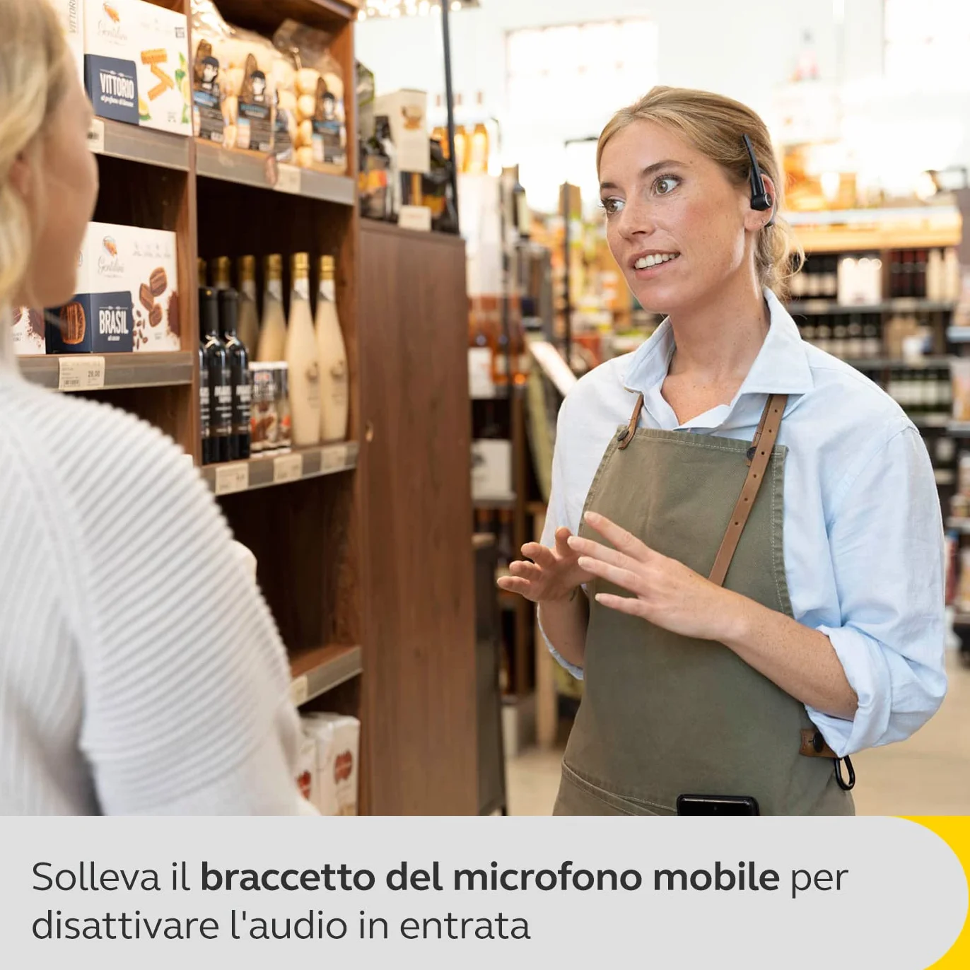 Jabra Perform 45 Mono Auricolare Bluetooth con gancio auricolare, microfono con cancellazione del rumore ultra avanzata, funzionalità Premi per parlare, modalità Face2Face e design sobrio Nero