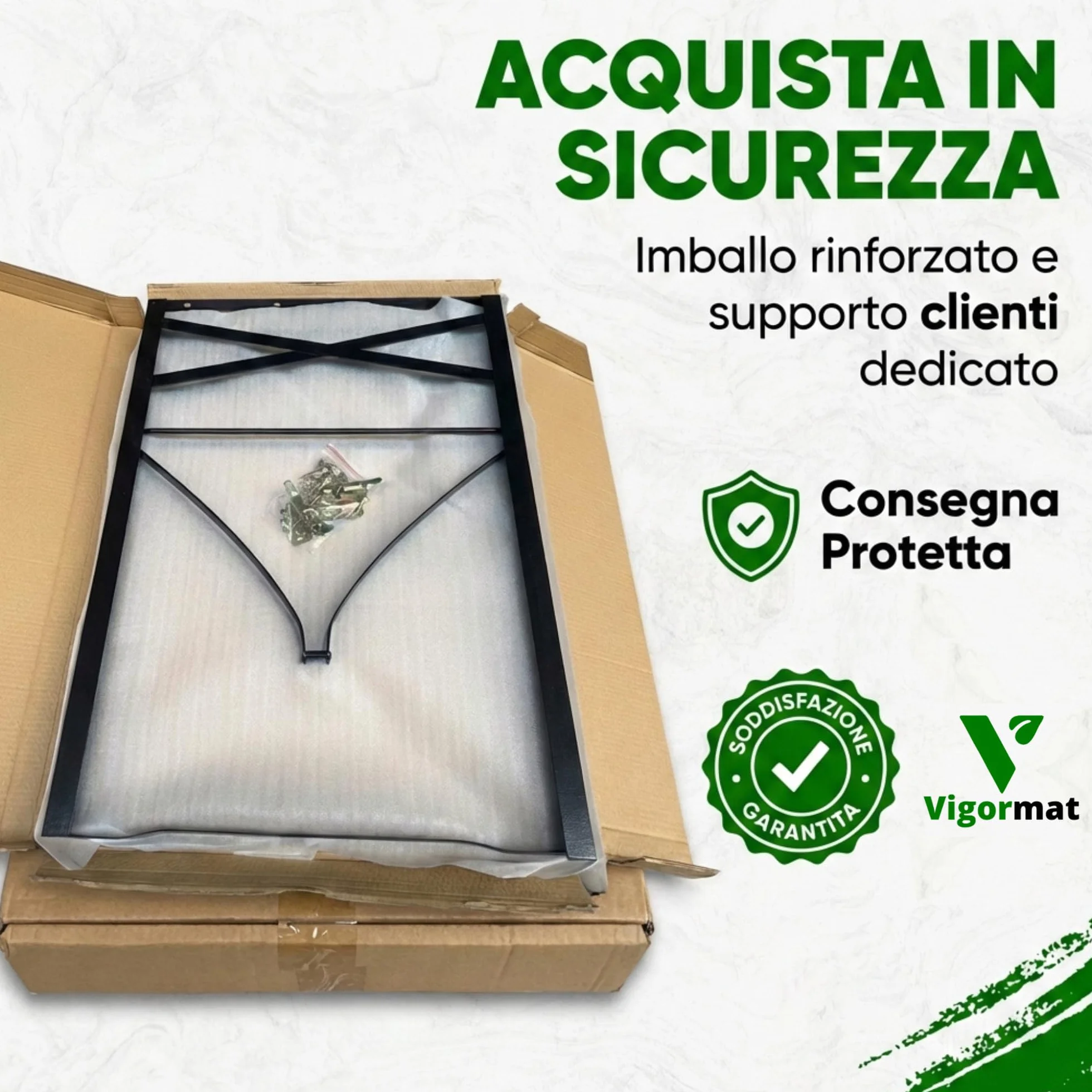 Gambe Pieghevoli per Tavolo in Metallo 73x53 cm, Ferro, Kit Fissaggio Incluso - 2 Gambe + Kit, Nero