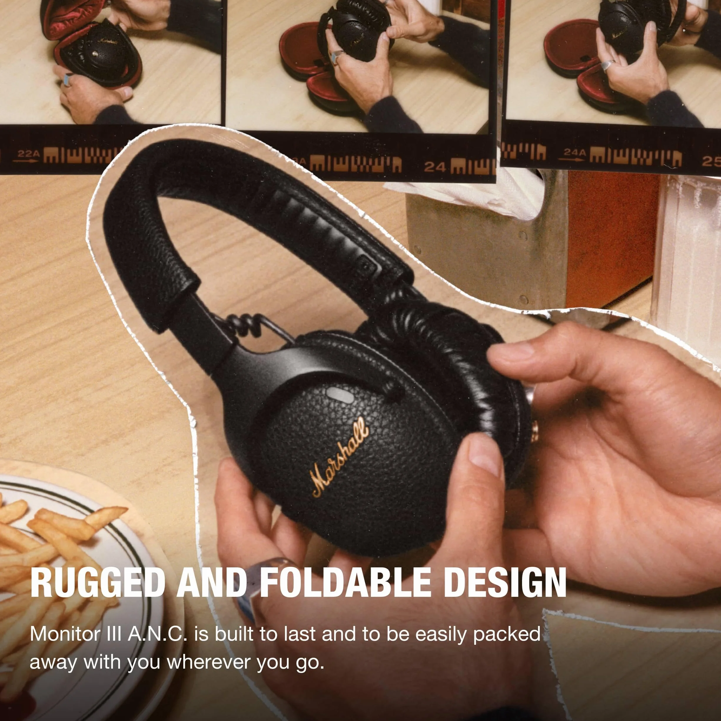 Marshall Monitor III ANC Cuffie di cancellazione attiva del rumore Wireless Bluetooth, 70 ore di riproduzione - Nero