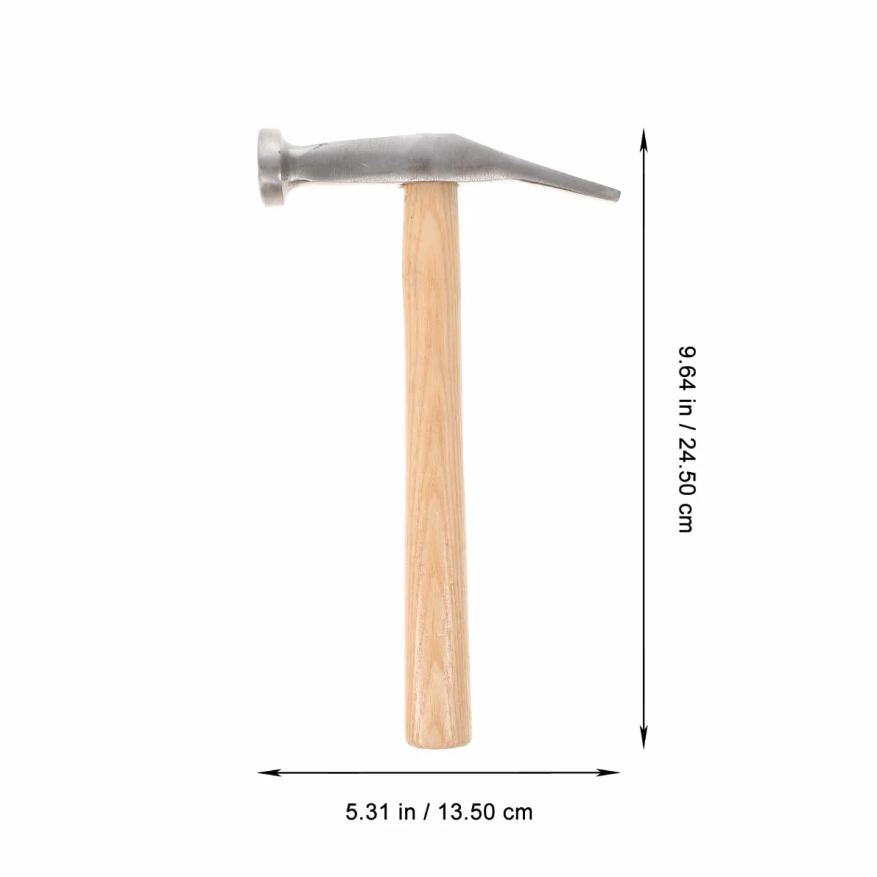 Healifty Martelletto in acciaio con manico in legno 9.45 pollici antiruggine riparazione scarpe