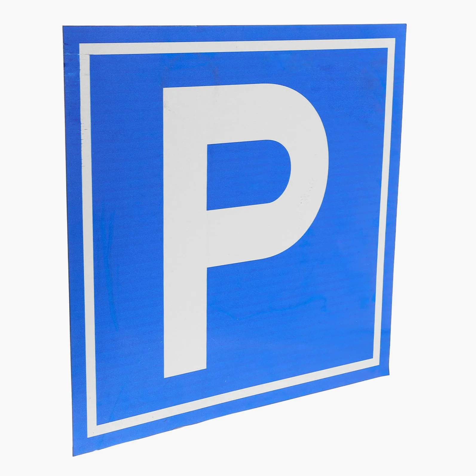 PartyKindom Cartello di Parcheggio Segnaletica Chiara e Facilmente Visibile Simbolo P in Lega di Alluminio per Parcheggi e Siti di Costruzione