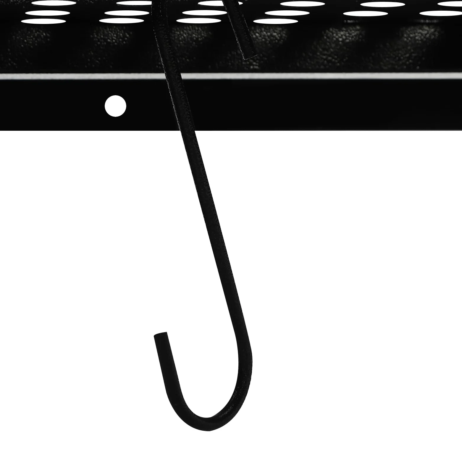 Scaffale da Parete per Garage, Confezione da 2, con 4 Ganci, capacità di carico di 560 libbre (Totale) (Nero, 72" x 24"/ciascuno)