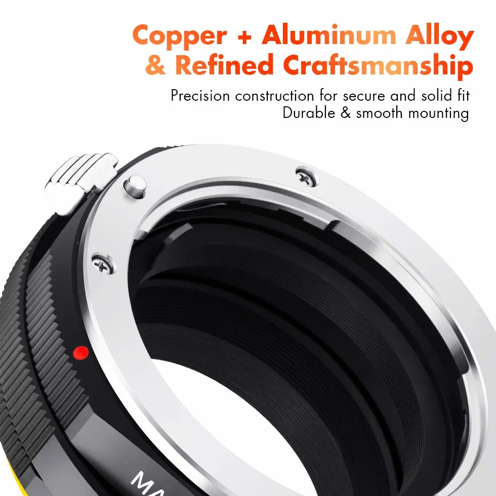 K&F CONCEPT Lente Mount Adattatore Manuale Fuoco: Compatibile con Compatibile con Compatibile con Compatibile con AF(Compatibile con Sony A) Lente a Compatibile con Sony E Mount Corpo Fotocamera