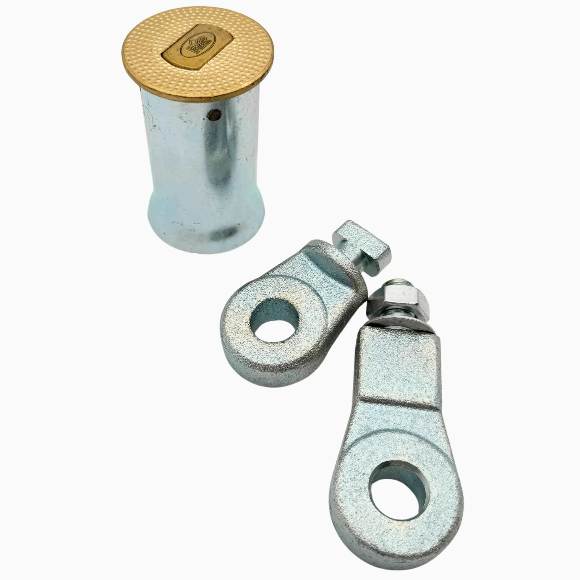 PREFER - Anelli Lucchettabili per Serranda – Completi di Pozzetto e Accessori di Fissaggio, Metallo Resistente - Ideali per l’uso con diversi modelli di lucchetti blindati