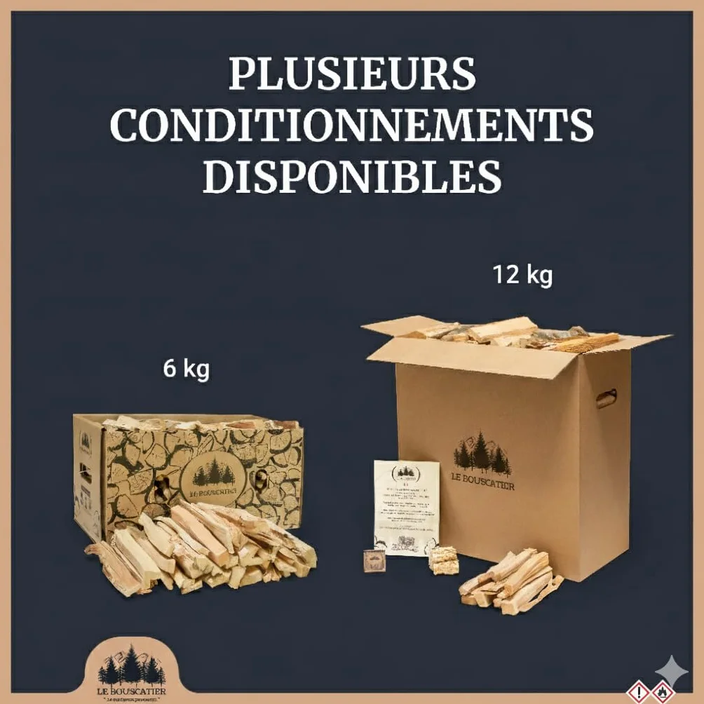 Legno di Accensione per Camino Stufa a Legna 6 kg Fabbricazione Francese