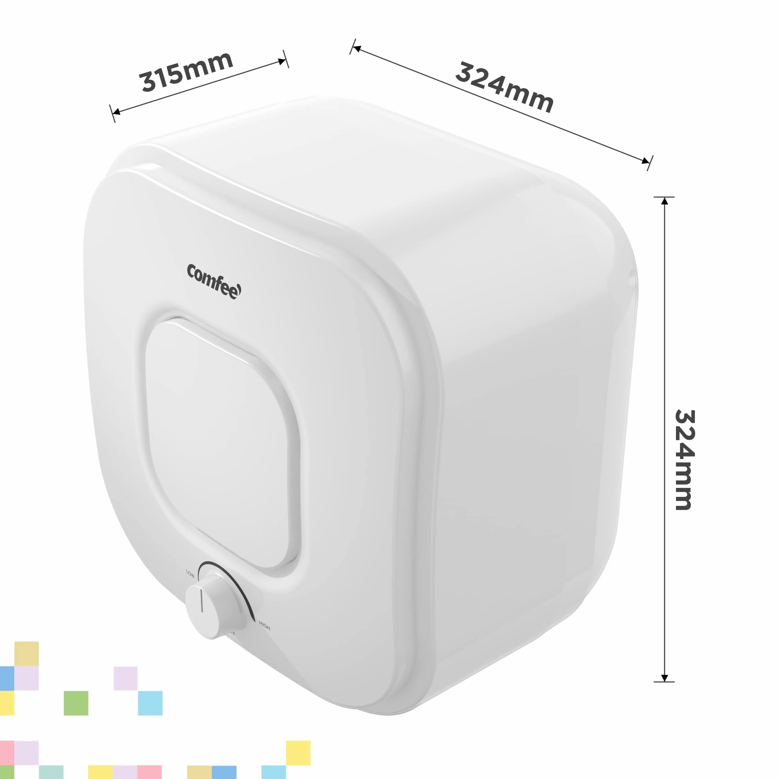 Comfee' Scaldabagno Elettrico 10 Litri D10-15Veo Classe A, Sopra Lavello ad Accumulo - Leggero, Compatto Facile da Installare – Ideale per Piccole Utenze