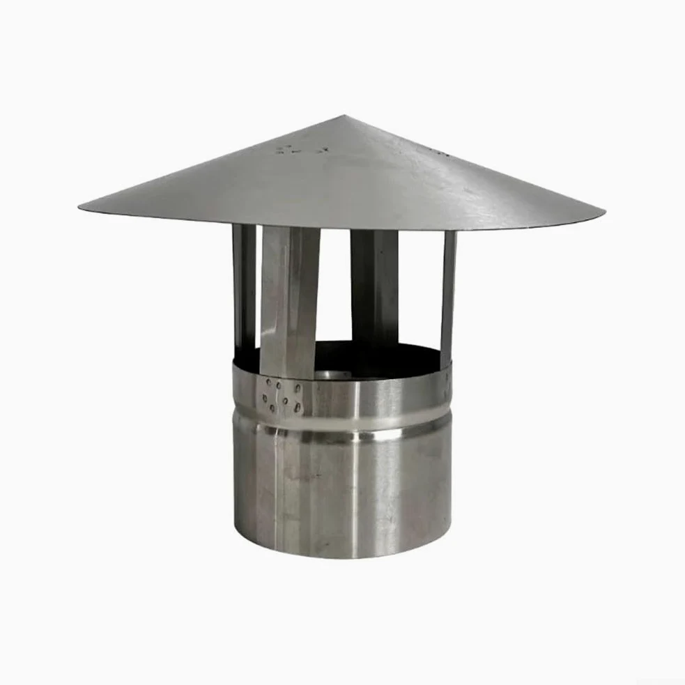 cappuccio della pioggia dell'acciaio inossidabile, cappuccio resistente al freddo e al calore della pioggia della canna fumaria del metallo del cappello superiore per le condotte