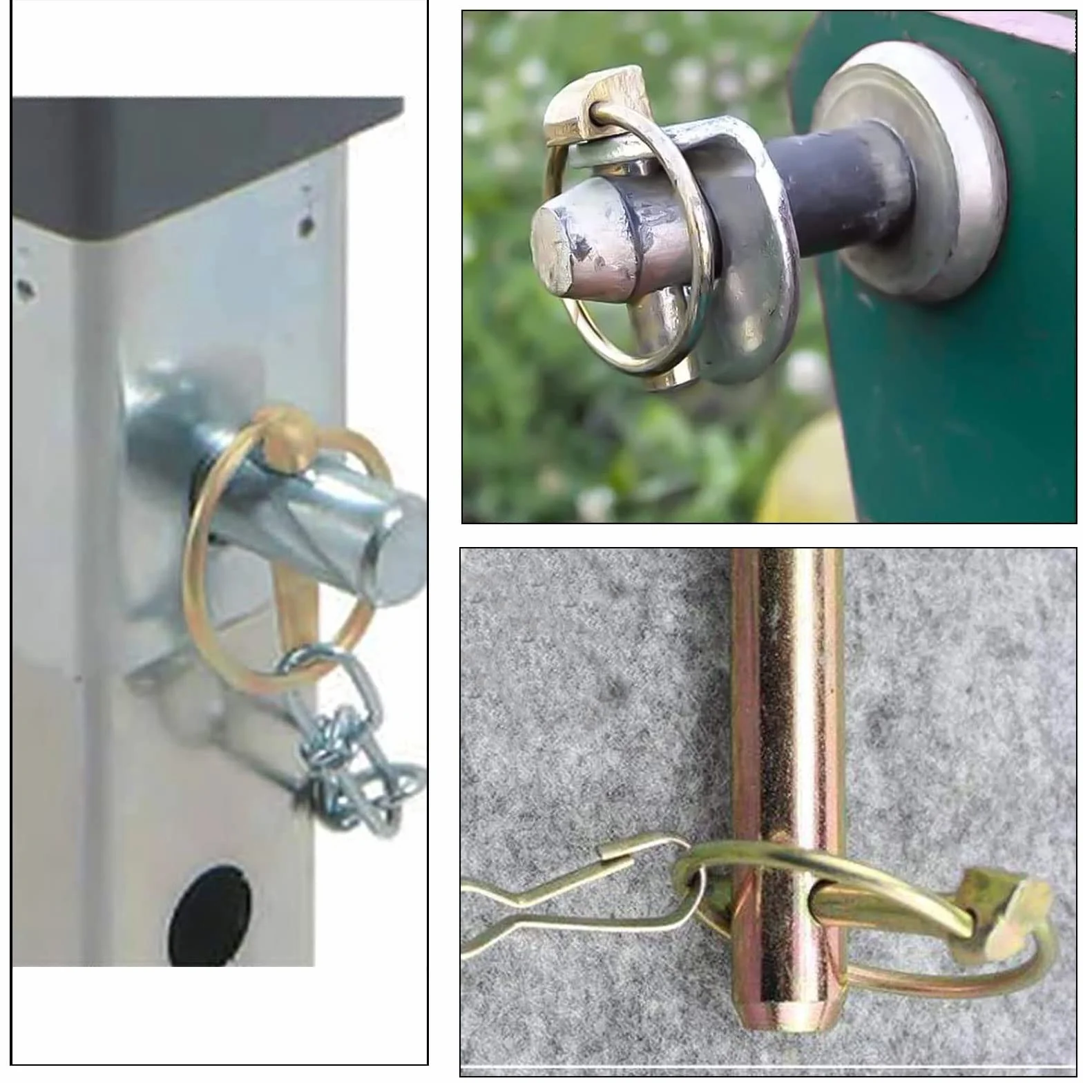 Coppiglie ad Anello 10 Pezzi 4,5mm x 40mm Perni di Sicurezza per Rimorchi Trattori Veicoli Agricoli