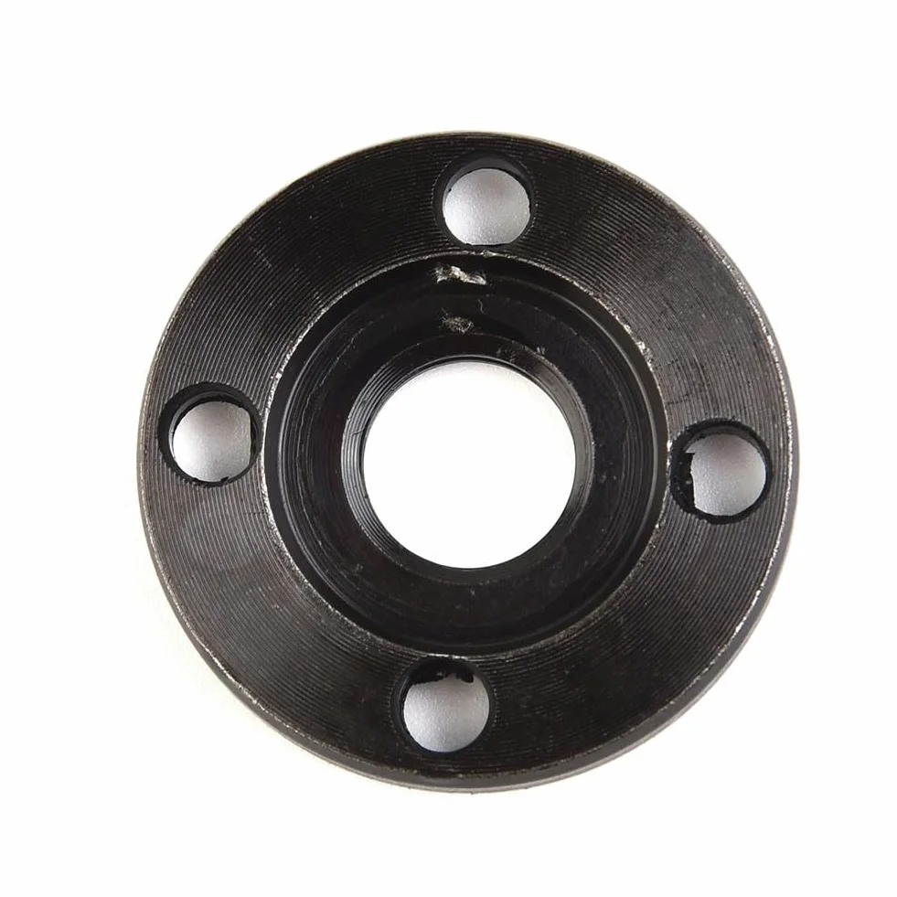 Set di 2 dadi flangiati M14 per smerigliatrice angolare, piastra di pressione metallo interno/esterno