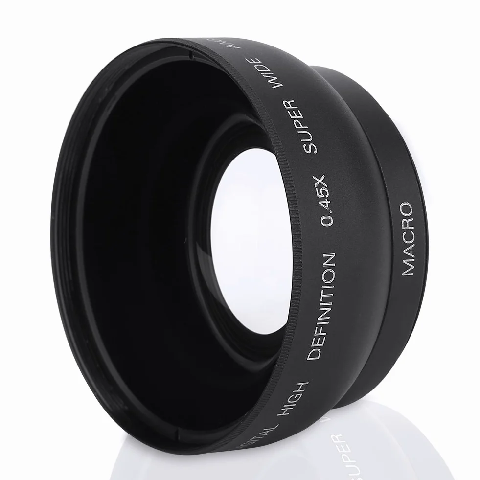 VBESTLIFE Kit obiettivo 52 mm 0,45 x grandangolare + macro, conversione universale per per per Camera