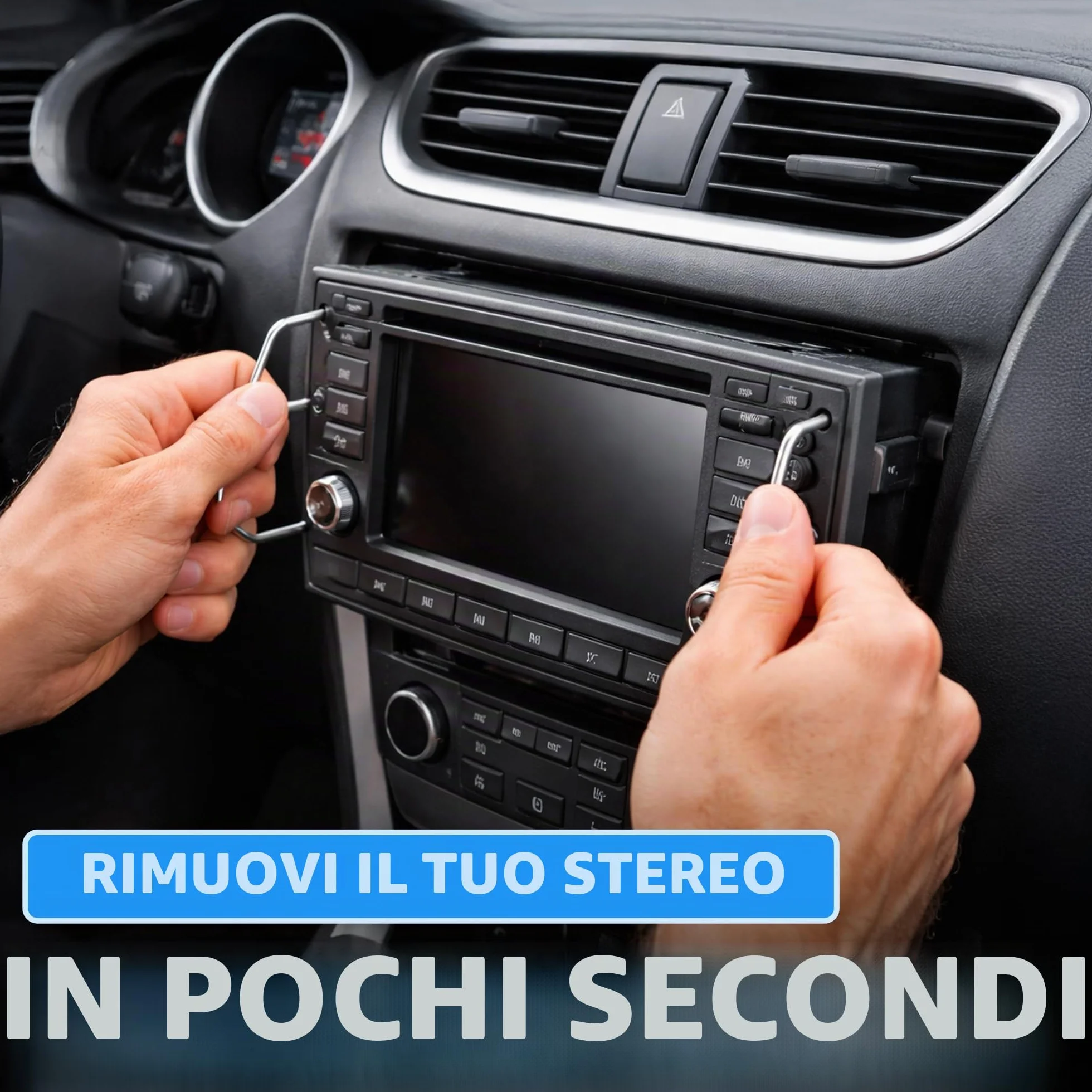 Auto Radio Rimozione Key DIN Chiavi di Sblocco per Auto/Automobile/Car Unità lettore CD Pins | Pin Universale Stereo CD40 Strumenti (2 Pezzi)