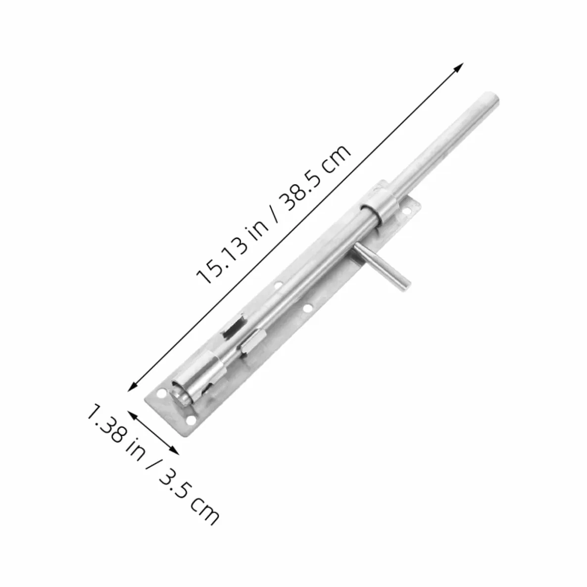 SHINEOFI 2 Pezzi Serratura Scorrimento Acciaio Inossidabile Chiavistello Sicurezza per Porte Resistente e Facile da Usare per Finestrini e Recinzioni
