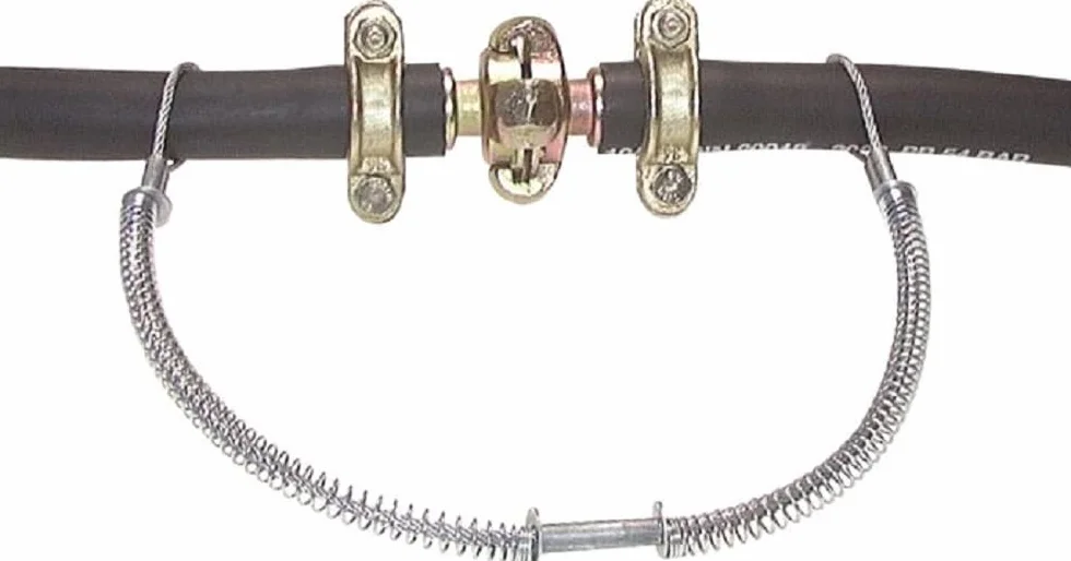 Cavo di sicurezza per tubo di sicurezza (acciaio zincato con manicotti in alluminio, per tubo Ø esterno: 13 – 35, lunghezza cavo: 50 cm)