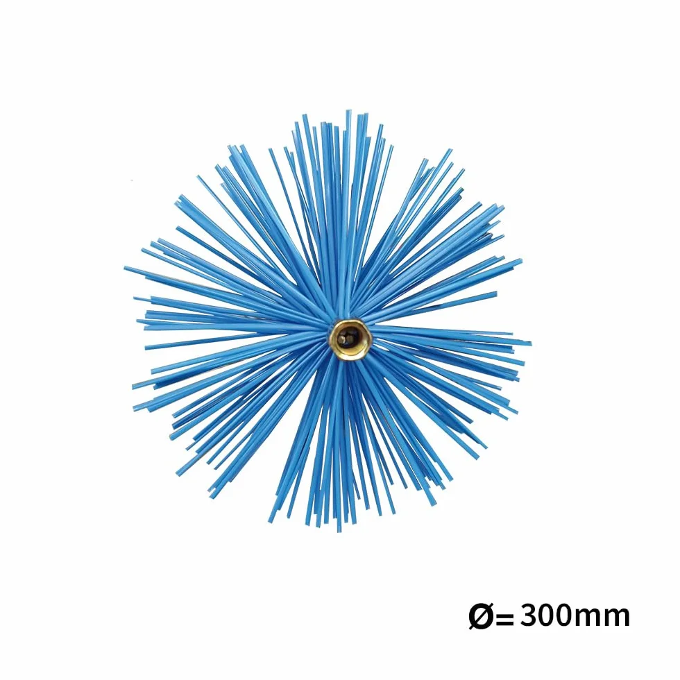 FLOWER - Spazzacamino Meccanico in Nylon | Diametro 300 mm | Elimina ostruzioni nei camini | Compatibile con sistemi di Riscaldamento | Design Multicolore