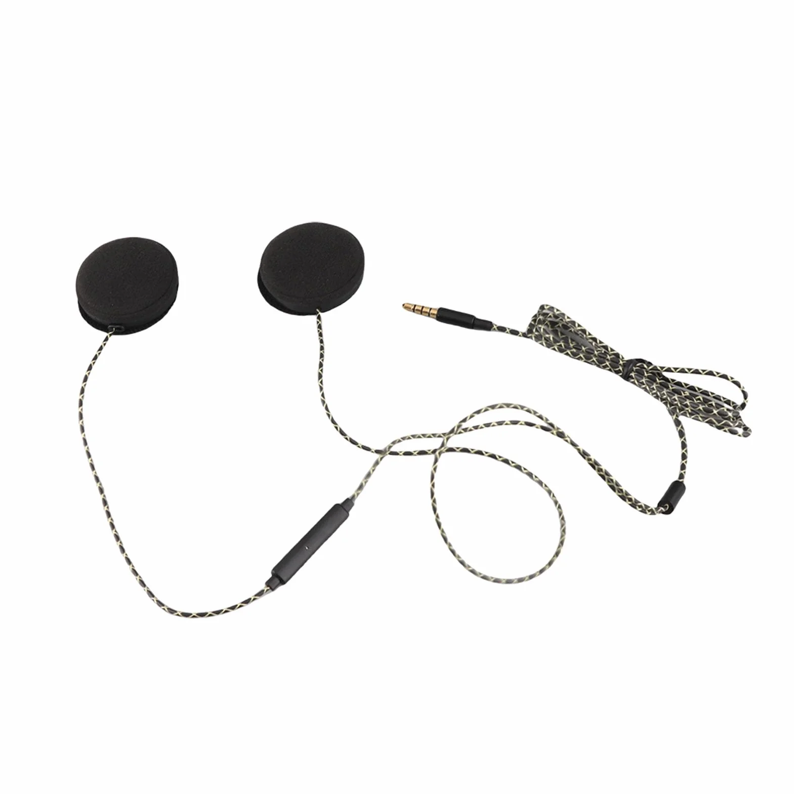 Mono Helmet Speaker - Cuffie per casco moto Cuffie Altoparlanti Supporto chiamata a mani libere Cuffie cablate Casco interfono per motociclette Auricolare Stereo per Ios Android