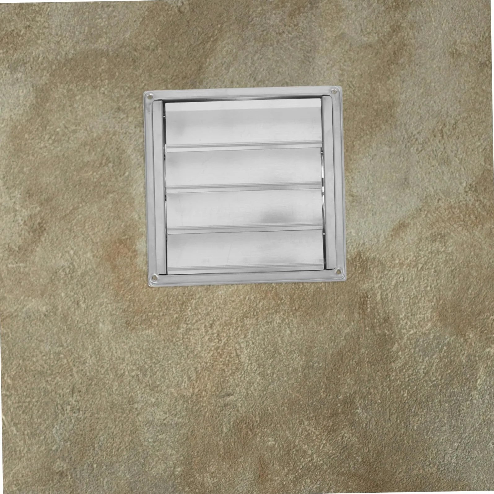 Homoyoyo Ventilazione in Acciaio Inox con Alette Regolabili e Rete Protettiva Copertura Aerazione per Esterni Case Uffici e Industrie Antipioggia e Resistente per Ventilazione e