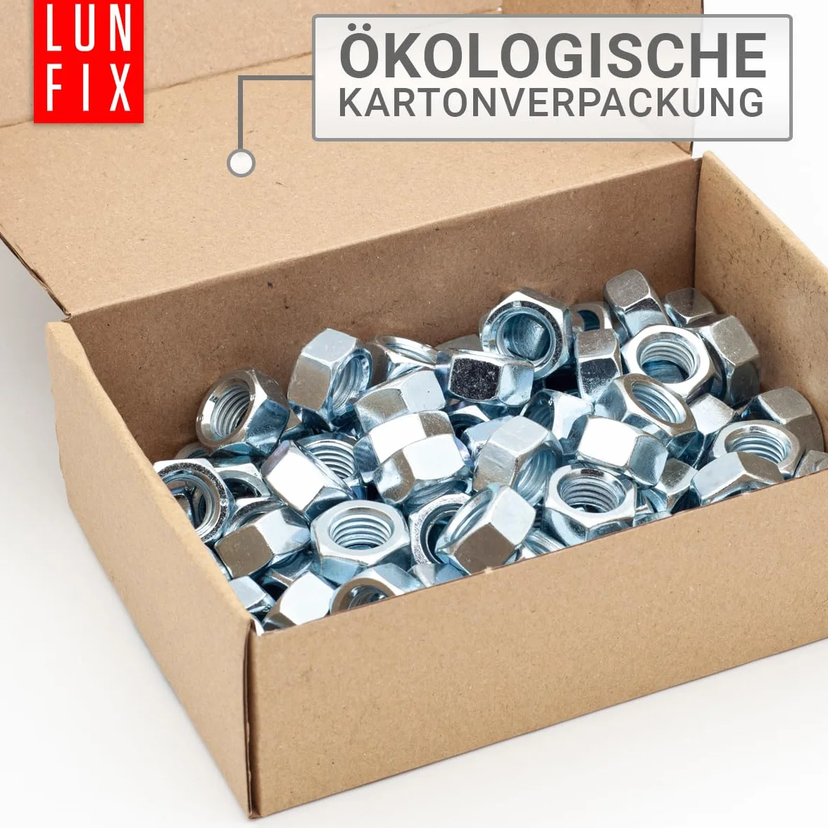 Dado Esagonale M10 DIN 934 Resistenza 8 Acciaio Zincato Galvanizzato 1 kg