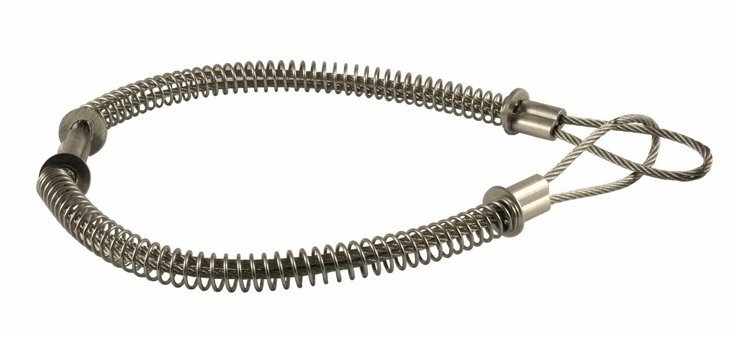 Cavo di sicurezza per tubo di sicurezza (acciaio zincato con manicotti in alluminio, per tubo Ø esterno: 13 – 35, lunghezza cavo: 50 cm)