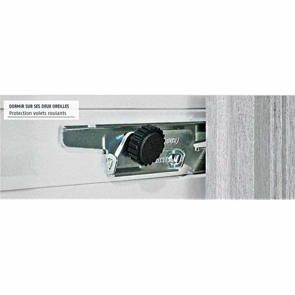 Abus Rs97 Blocco per Tapparelle, Sistema Antieffrazione e Anti-Sollevamento per persiane, Montaggio Senza Foratura e Viti, Livello di Sicurezza: 2, 33689, 2 Set