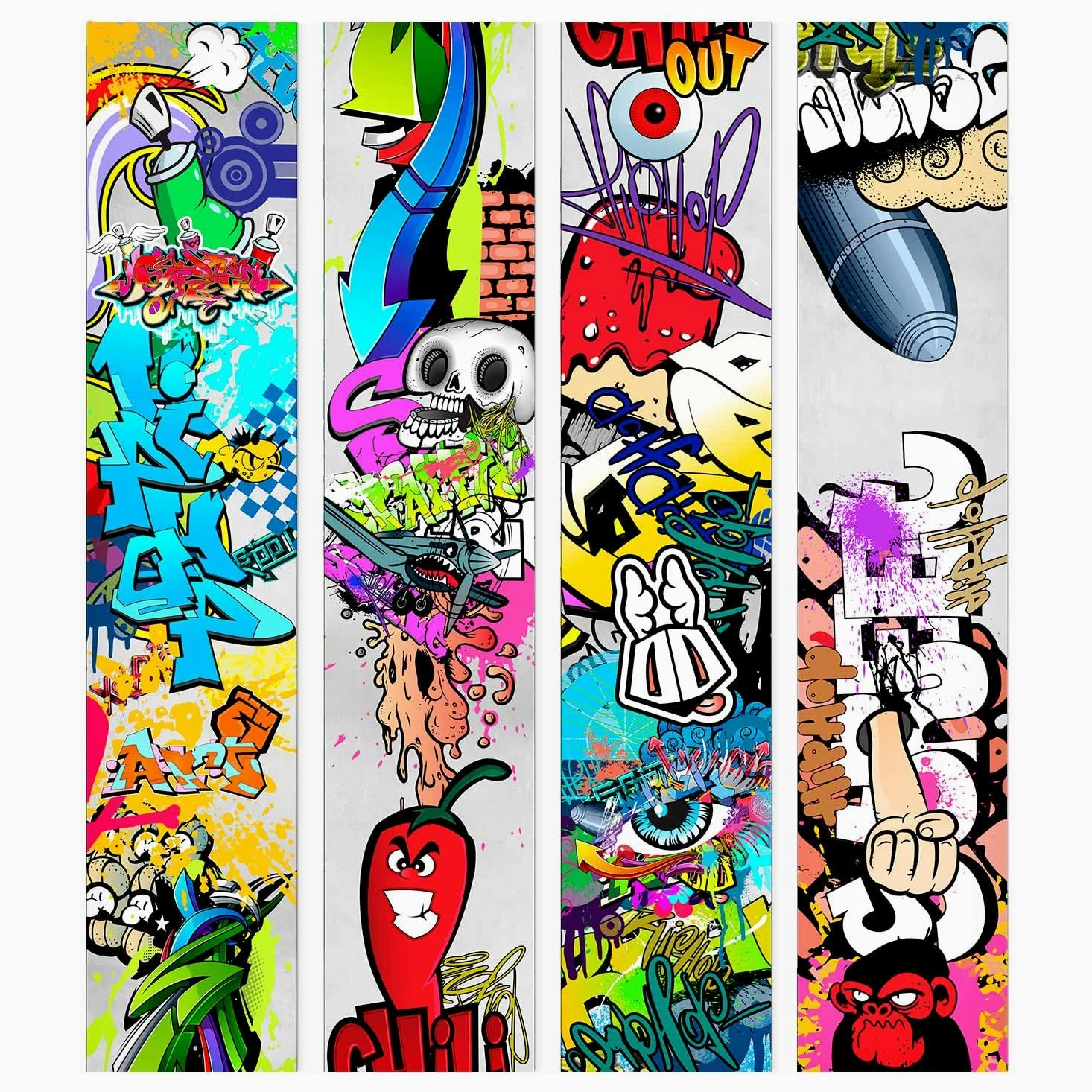 murando - Carta da Parati Moderna per Cameretta, Graffiti, PURO 10 m | Fotomurali in TNT, Decorazione da Muro XXL, Carte da Parati Moderne, Street, Produzione Europea