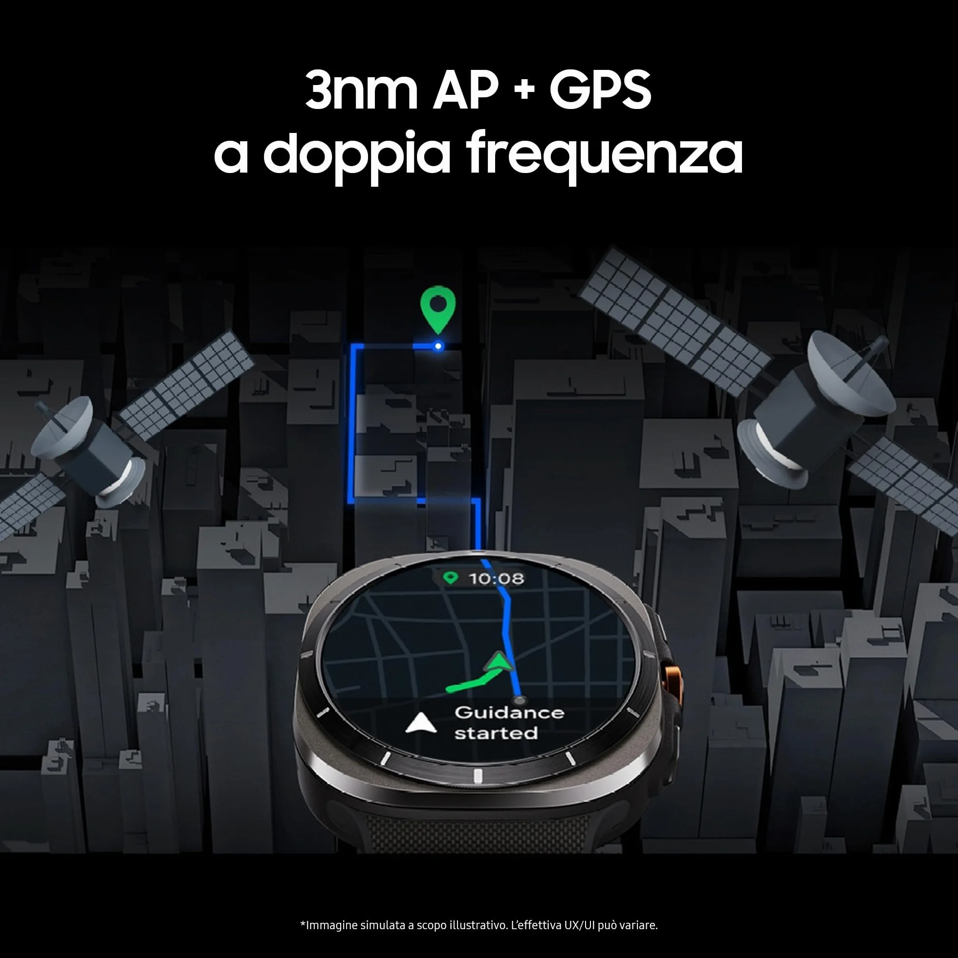 Samsung Galaxy Watch Ultra 2025 (Titanium Silver, LTE, 47mm) Smartwatch Galaxy AI, Design Resistente agli Urti, Batteria a Lunga Durata, Cassa in Titanio di Grado Aerospaziale [Versione Italiana]