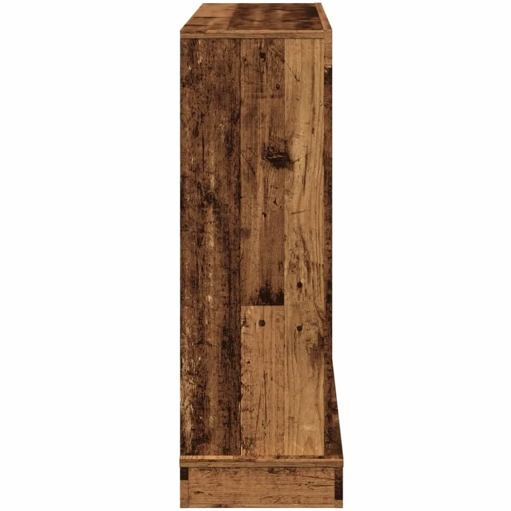 Cornice per camino effetto legno anticato, 100 x 30 x 87,5 cm, per caminetti elettrici con ripiano e supporto da parete, accessorio decorativo per camino per soggiorno e giardino