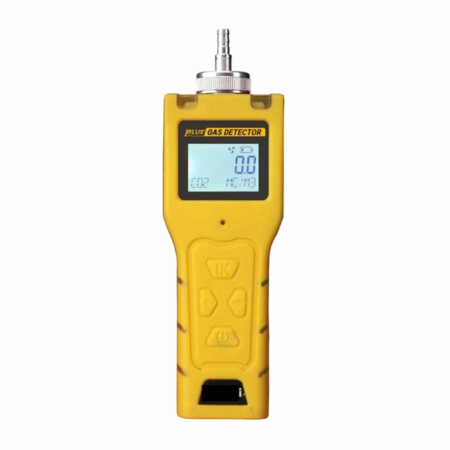 Rilevatore Gas, Misuratore di perdite tenuto in mano del rivelatore portatile del gas dell'azoto N2 for il pompaggio/diffusione attivi Temperatura Umidità/PPM, mg/m3,%VOL, mg/L per Lavoro, Casa