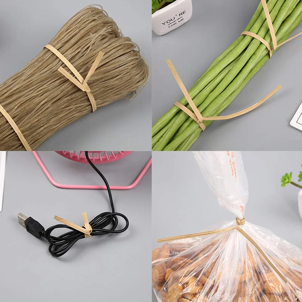Carta Kraft Legami di Torsione Cravatte Twist Ties Bianco 1000PCS 10cmx4mm