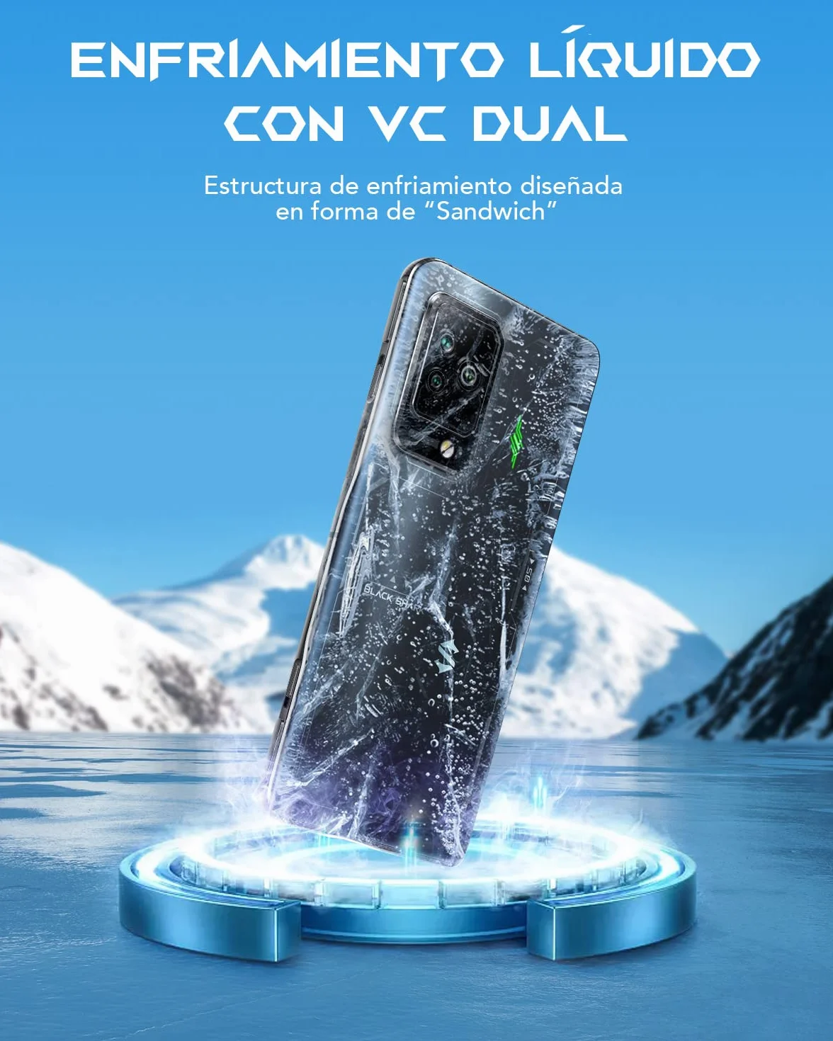 Black Shark 5 Pro [5G] Gaming Smartphone 8+128GB, 6,67" Display E-Sports a 144Hz, Snapdragon 8 Gen 1, Fotocamera 108MP, Batteria 4650 mAh, LPDDR5+UFS3.1 (Versione Globale) (Nero Stellare)