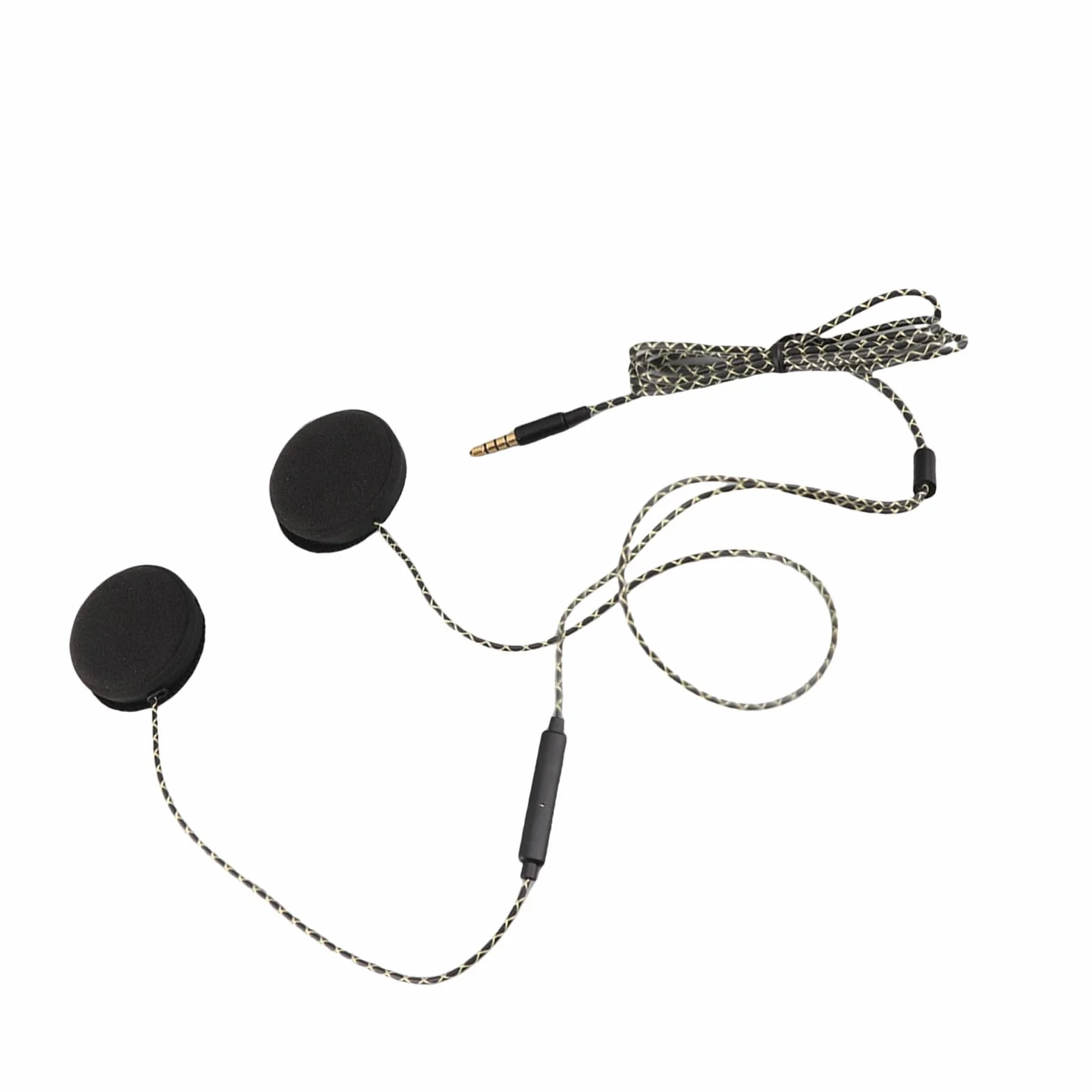 Mono Helmet Speaker - Cuffie per casco moto Cuffie Altoparlanti Supporto chiamata a mani libere Cuffie cablate Casco interfono per motociclette Auricolare Stereo per Ios Android