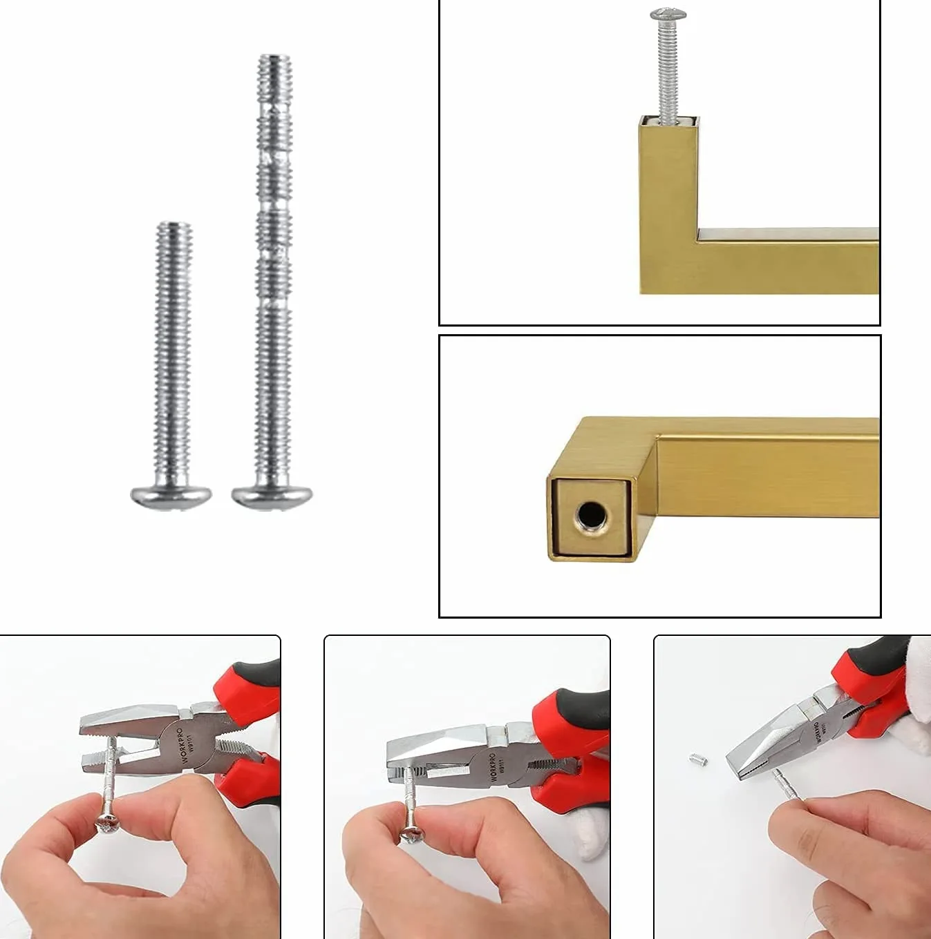 LONTAN 10 Pezzi Maniglie per Mobili da Cucina 320mm Maniglie Cucina Maniglie Armadio Maniglie Cassetti Maniglia Ottone Acciaio Inox Maniglie per Mobili Vintage Maniglie per Sportelli Cucina